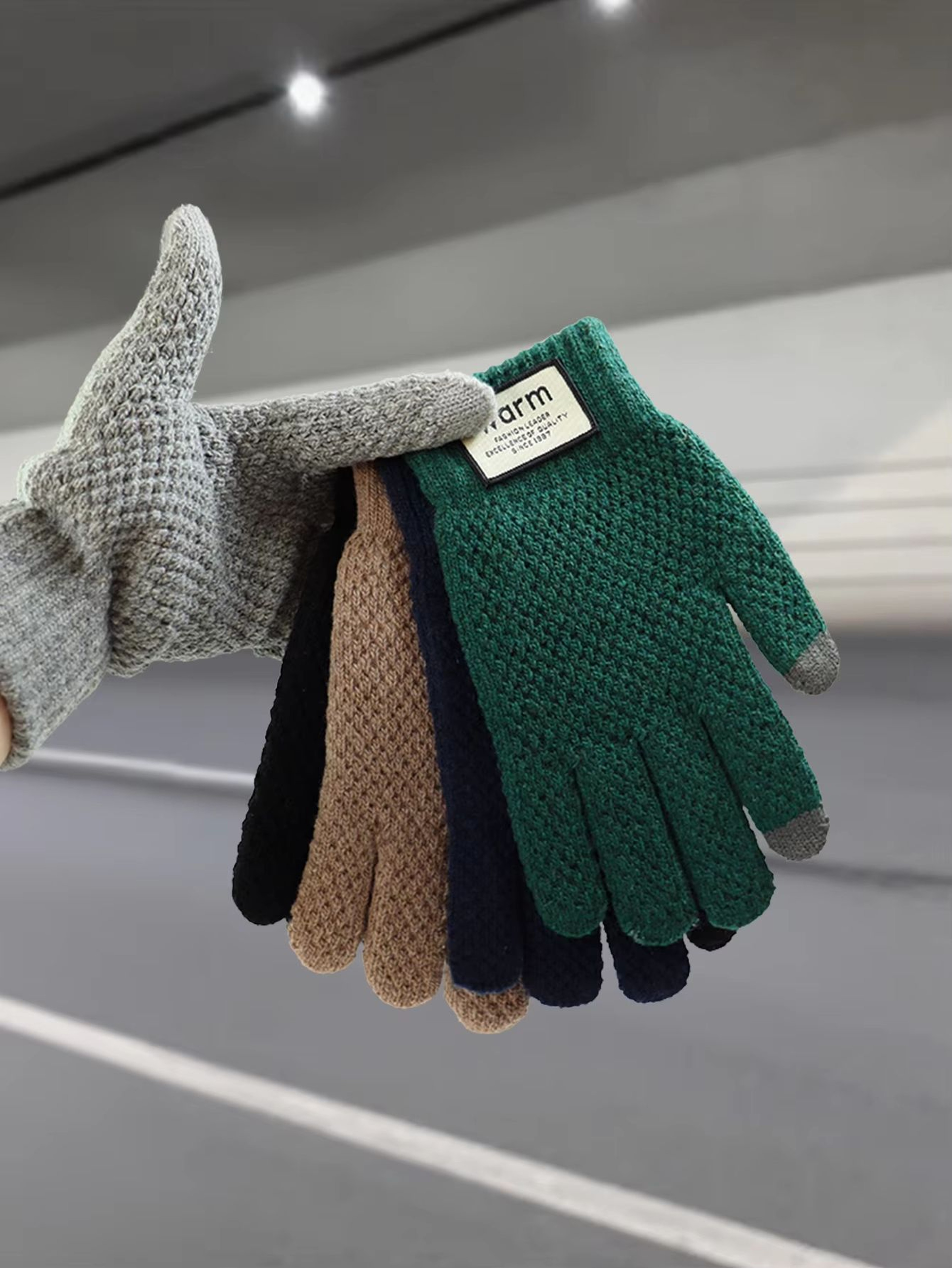 Warm FleeceLined Touchscreen Cotton Winter Gloves For Men Women Cycling Outdoor Use 1