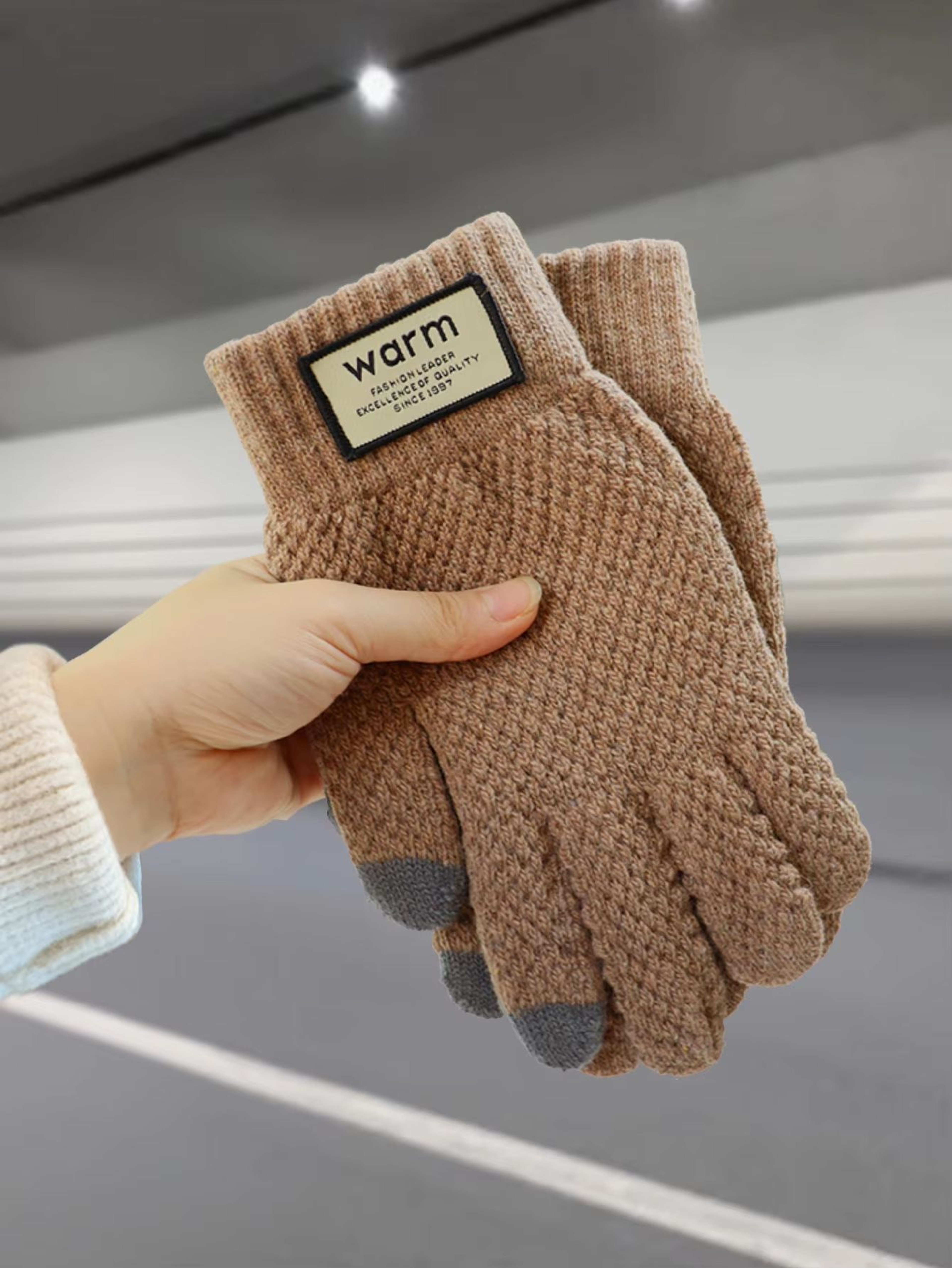 Warm FleeceLined Touchscreen Cotton Winter Gloves For Men Women Cycling Outdoor Use 3