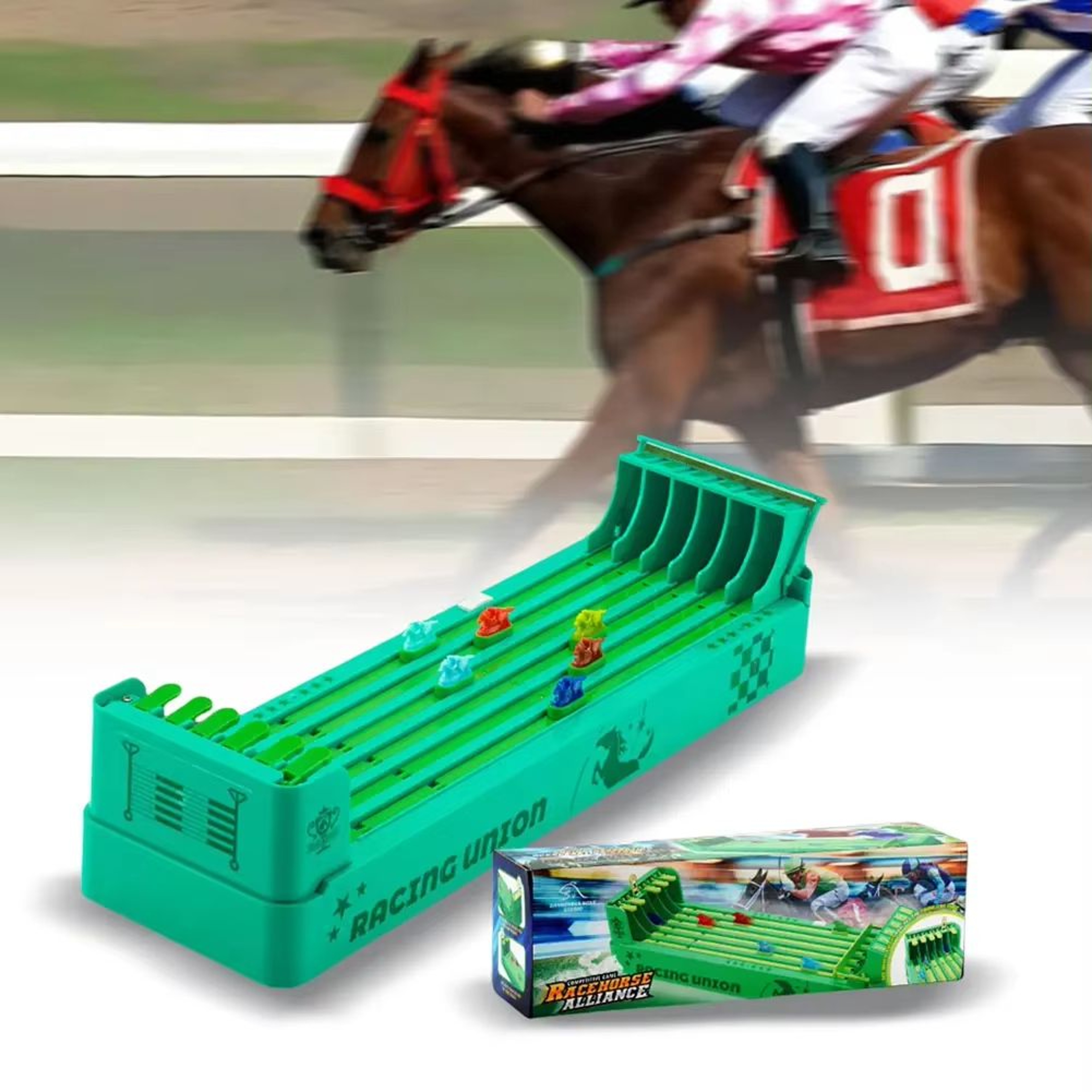 Derby Dash Electronic Horse Racing Party Game BatteryPowered Interactive Tabletop Toy 1