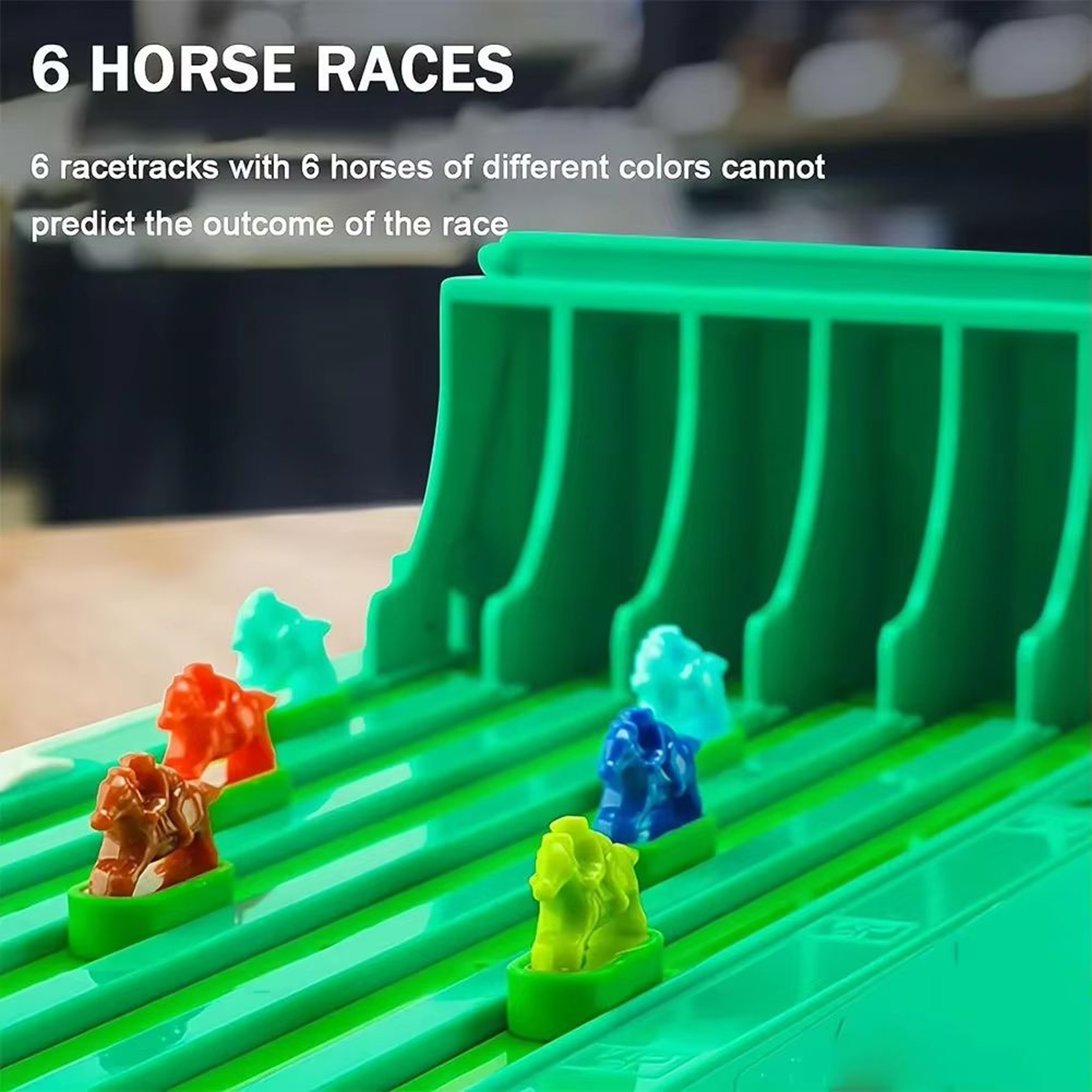 Derby Dash Electronic Horse Racing Party Game BatteryPowered Interactive Tabletop Toy 2