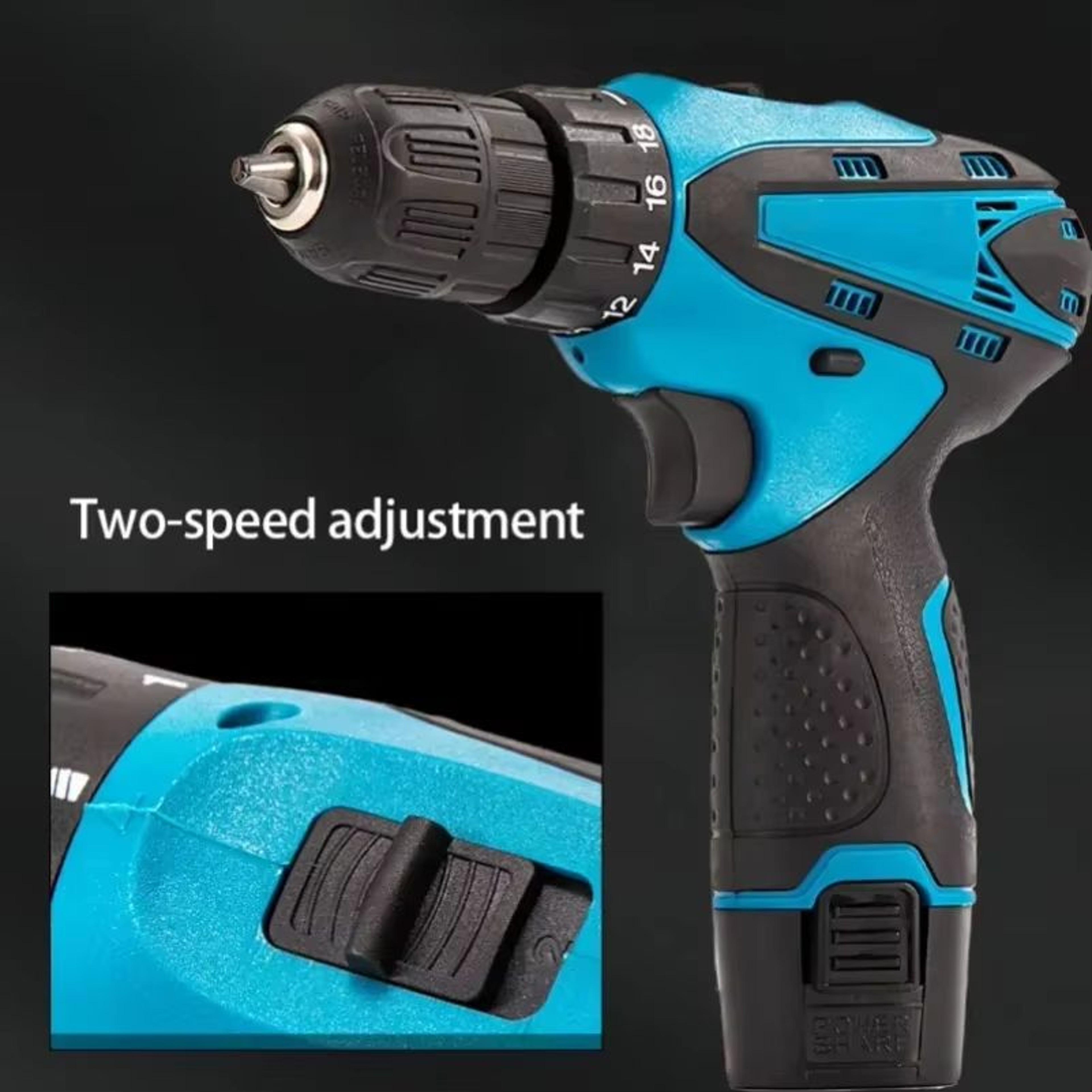 12V Cordless Impact Drill And Electric Screwdriver Combo Kit 5