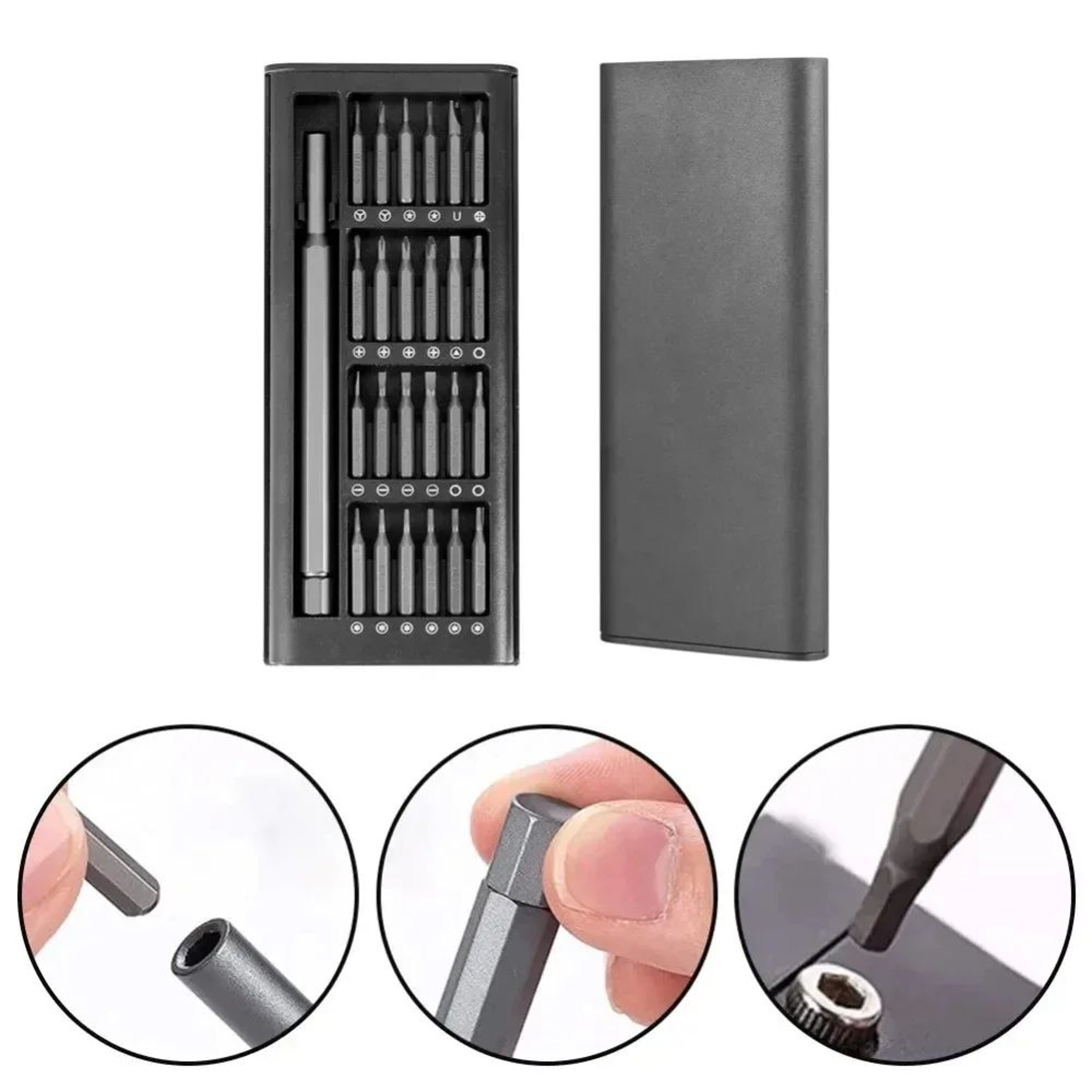 25in1 Precision Magnetic Screwdriver Set With MultiBits For IPhone PC Watch Camera Glasses Repairs 1