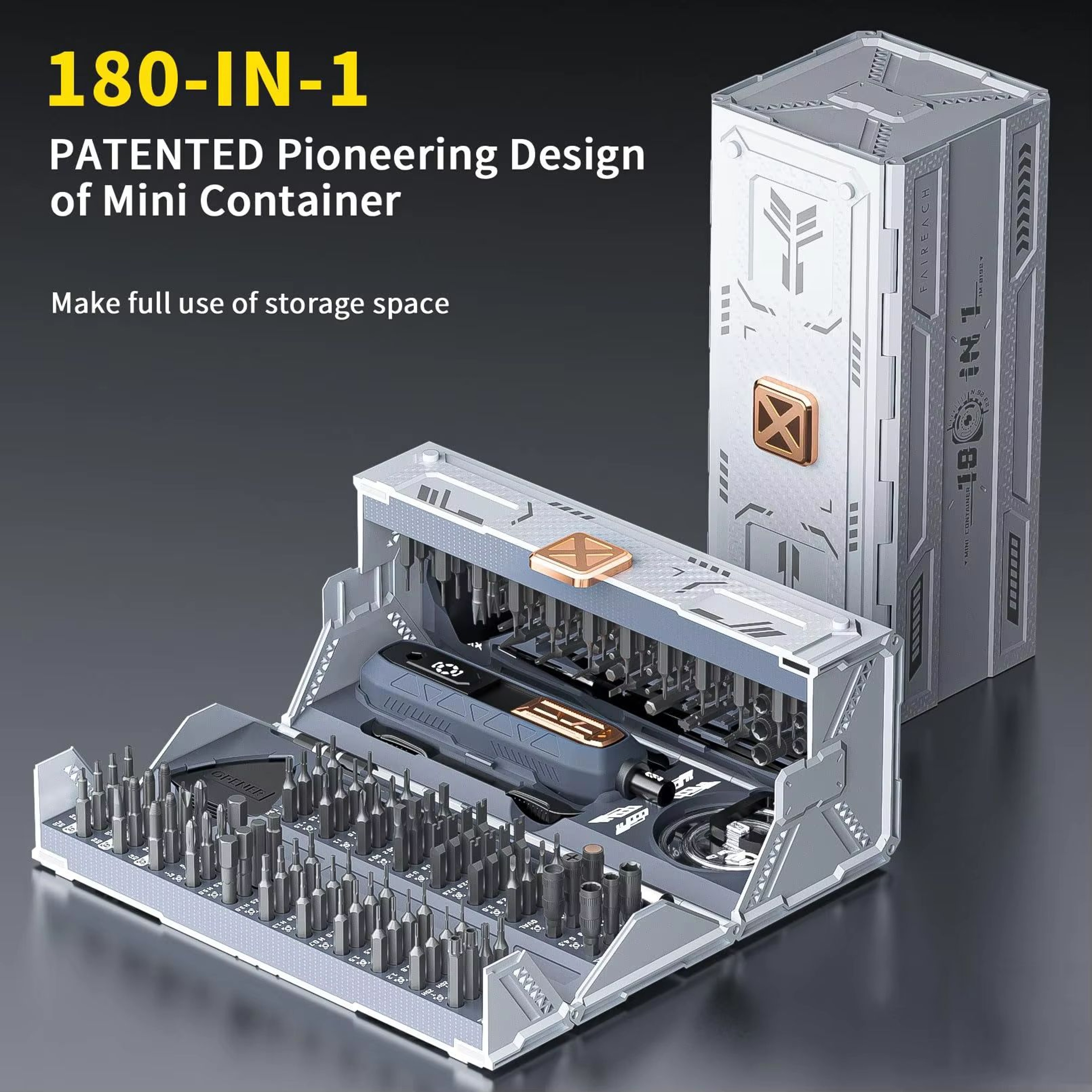 180 In 1 Precision Screwdriver Set With Magnetic Bits And Storage Box For Phone Watch Glasses Repai 0