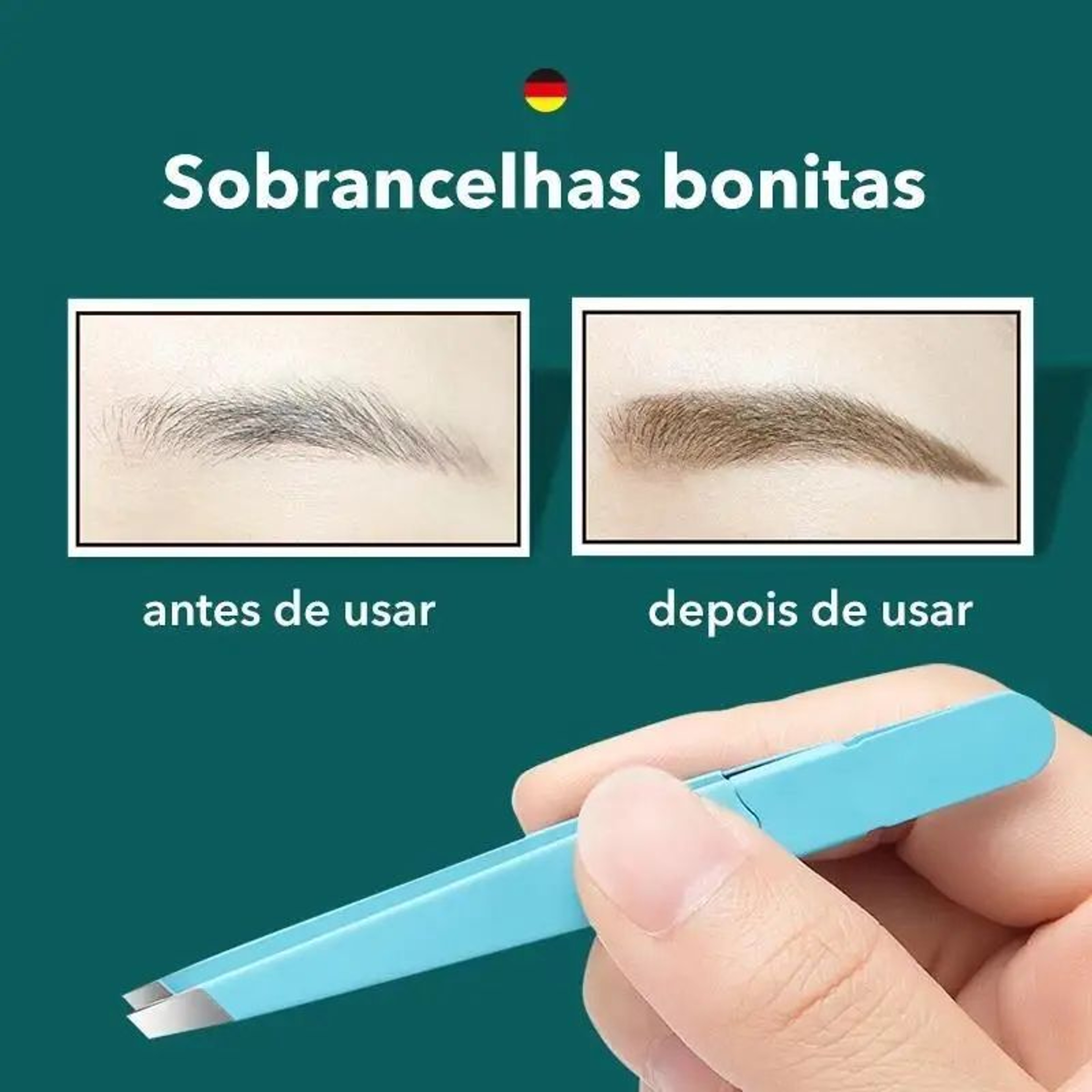 Colorful Stainless Steel Slanted Eyebrow Tweezers  Precision Hair Removal Tool 1