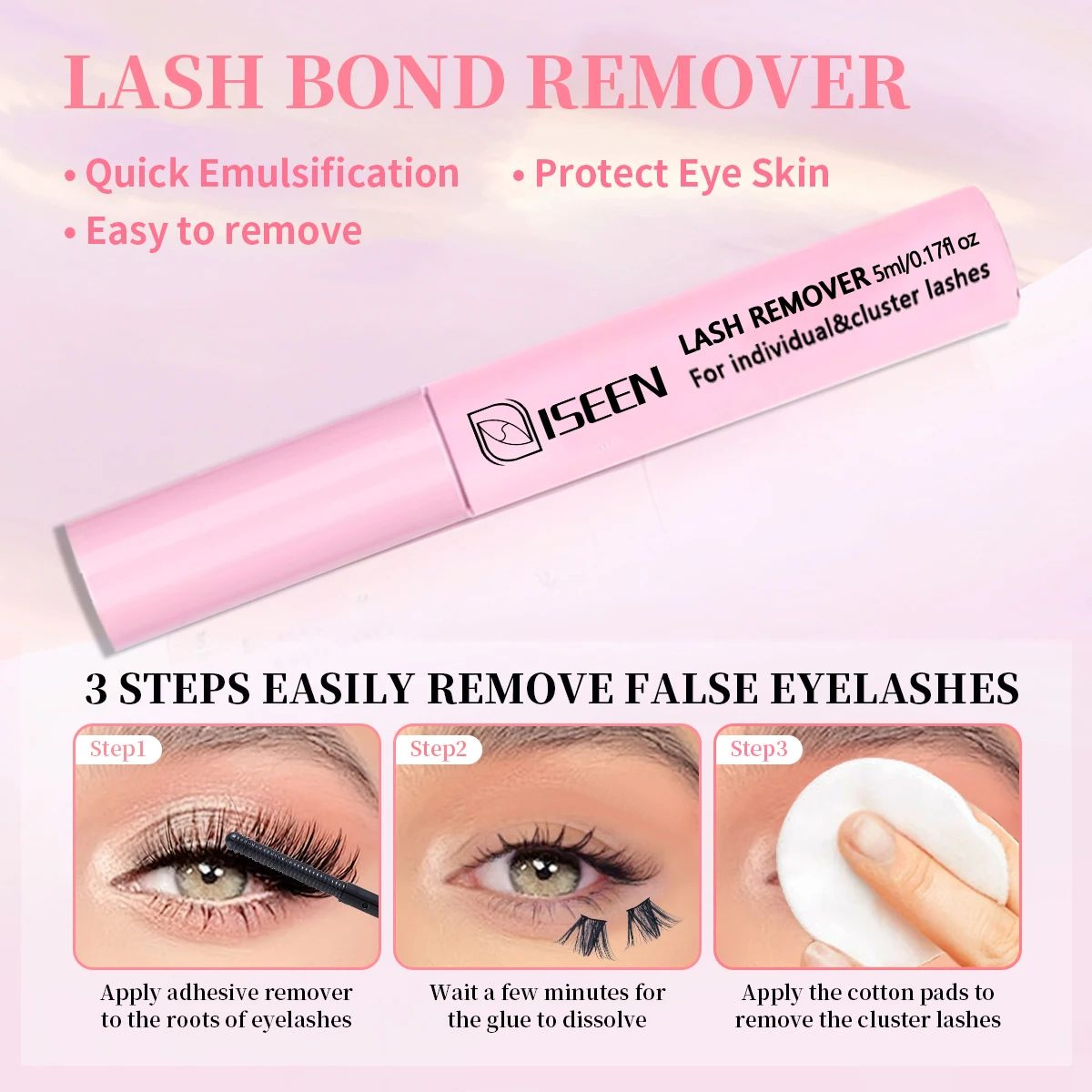 ISEEN DIY Lash Bond And Seal 10ml Super Hold Glue For Lash Clusters 3