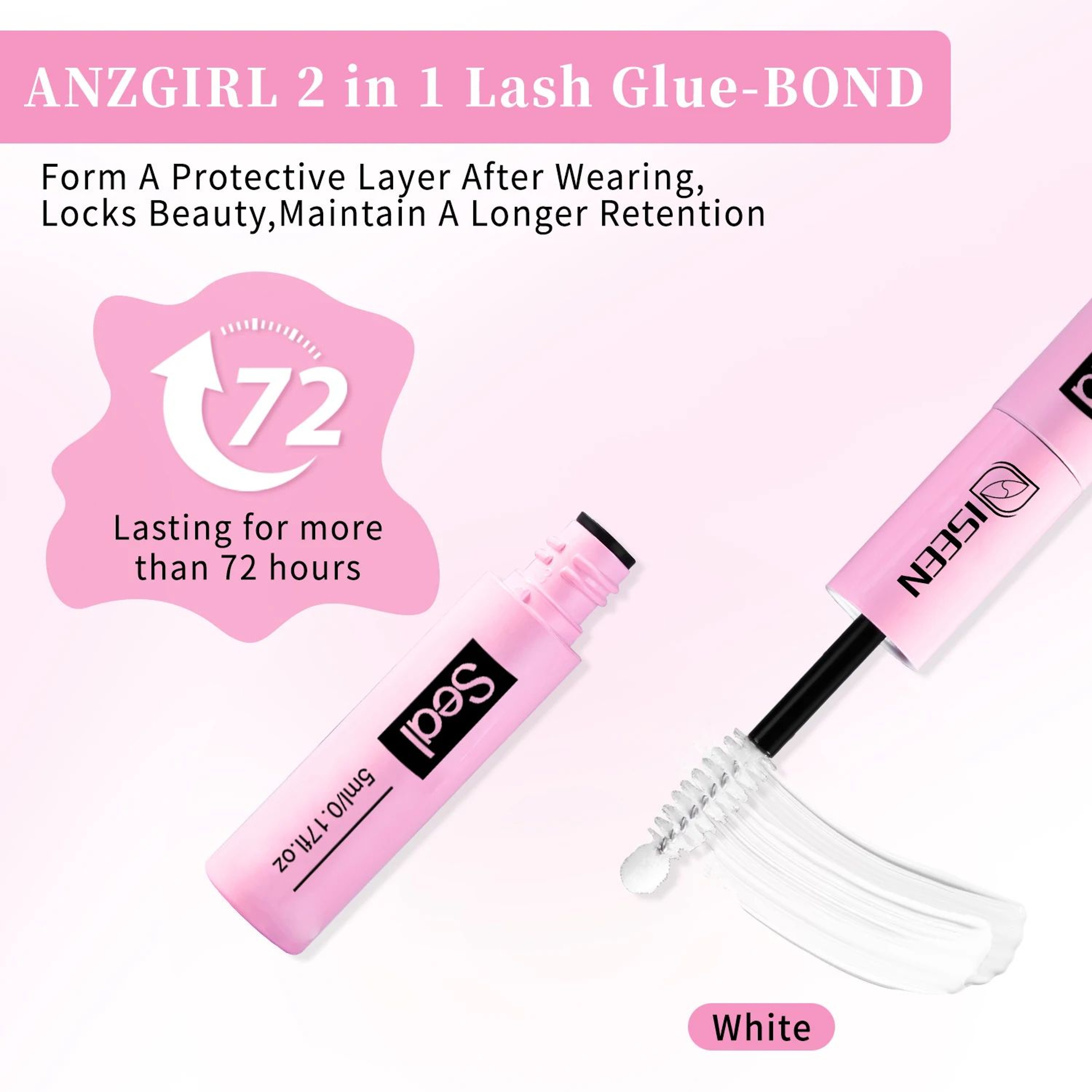 ISEEN DIY Lash Bond And Seal 10ml Super Hold Glue For Lash Clusters 5