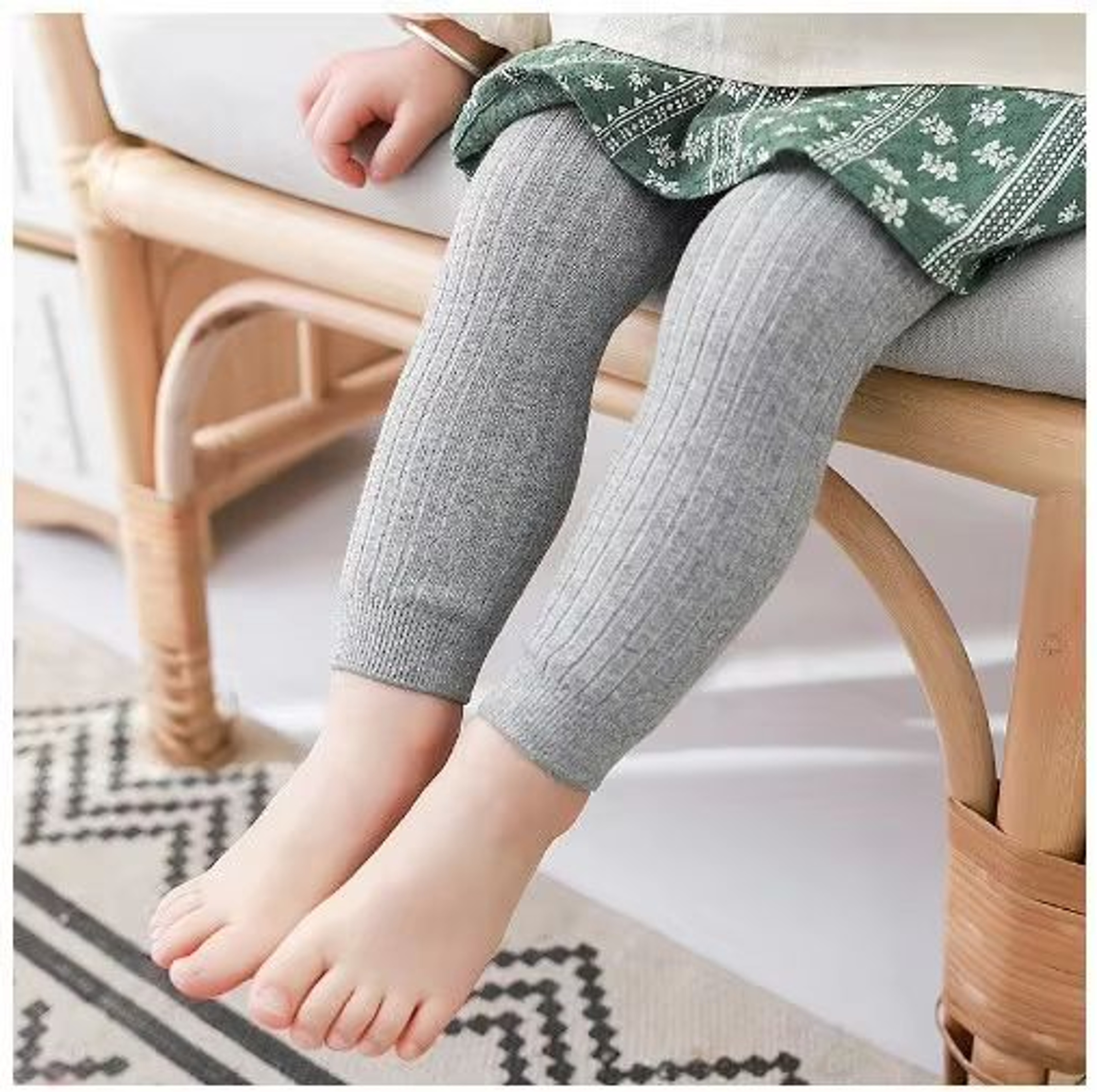 Girls Toddler Basic Ribbed Sweater With Footless Leggings 2Piece Outfit 16 Years 9