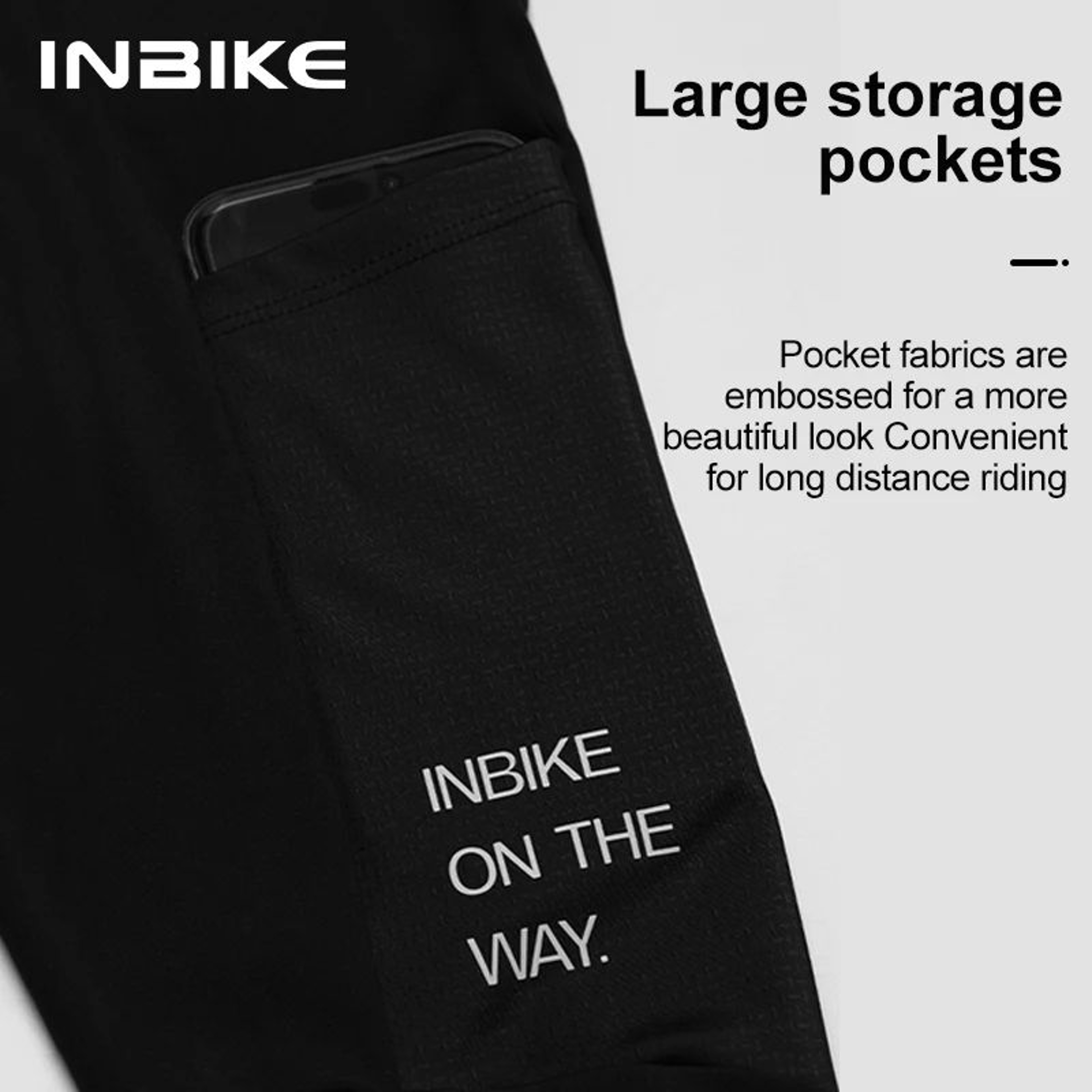 INBIKE Mens Winter Cycling Bib Tights With Thermal Fleece And 3D Padded Chamois 3