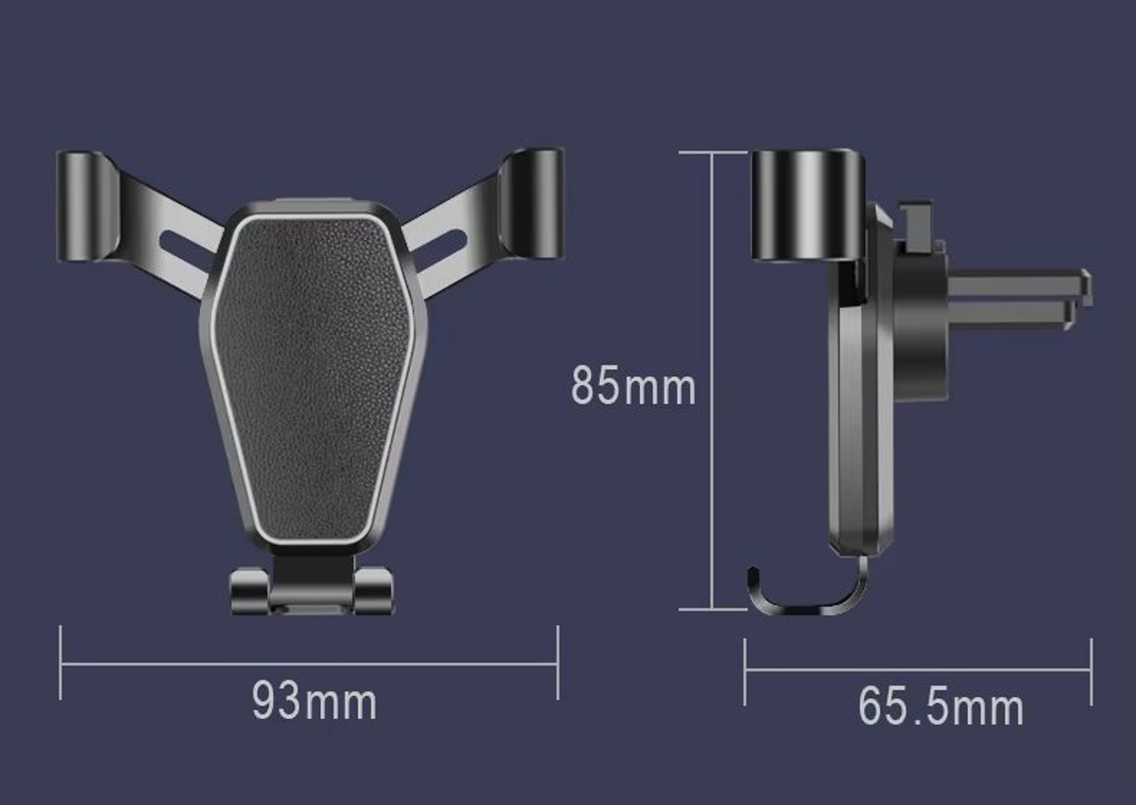 Universal Car Phone Holder With Hook Clip 360 Degree Rotating Dashboard Phone Mount For GPS And All 4