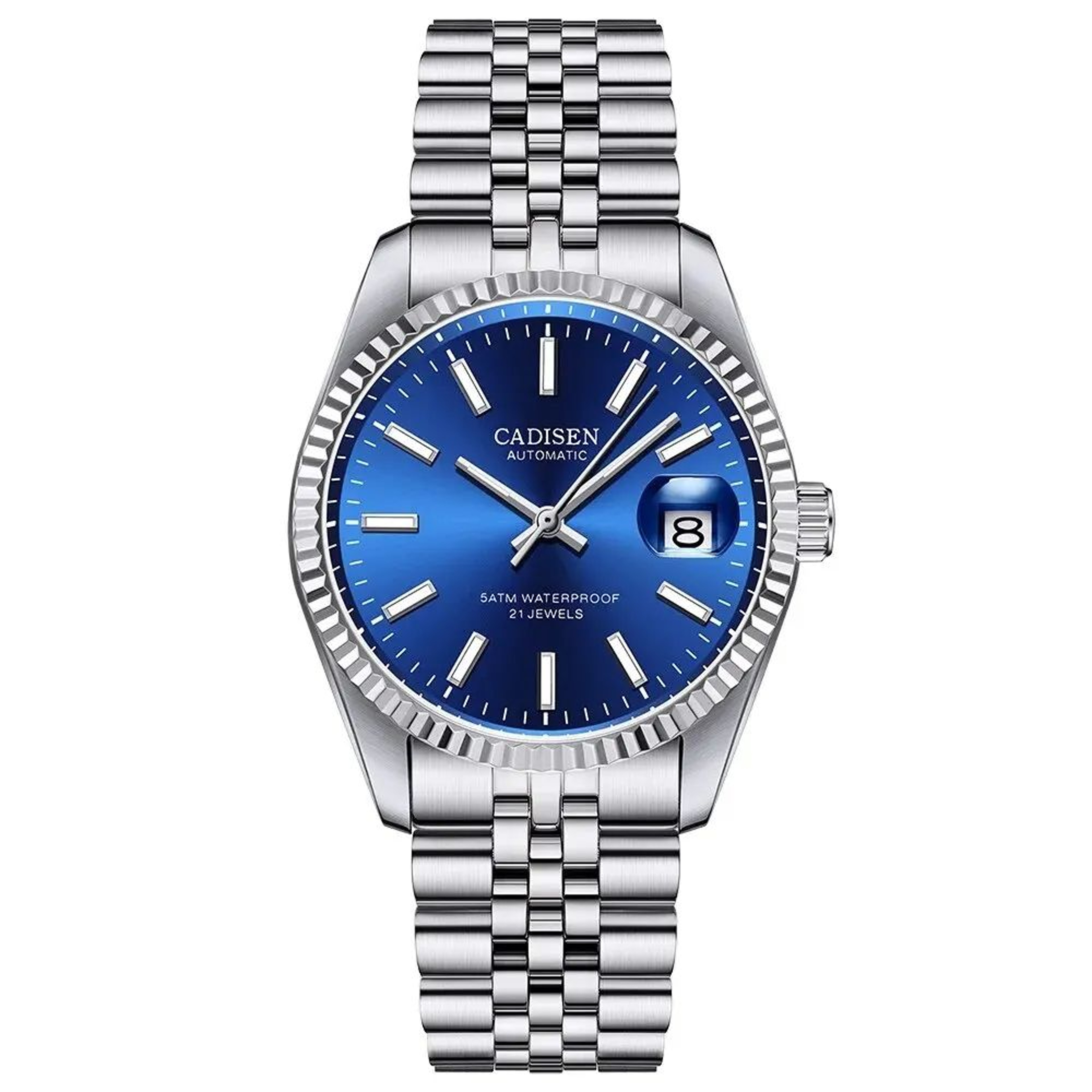 CADISEN Automatic Mechanical Watch For Men Stainless Steel Luxury Waterproof Business Wristwatch 4