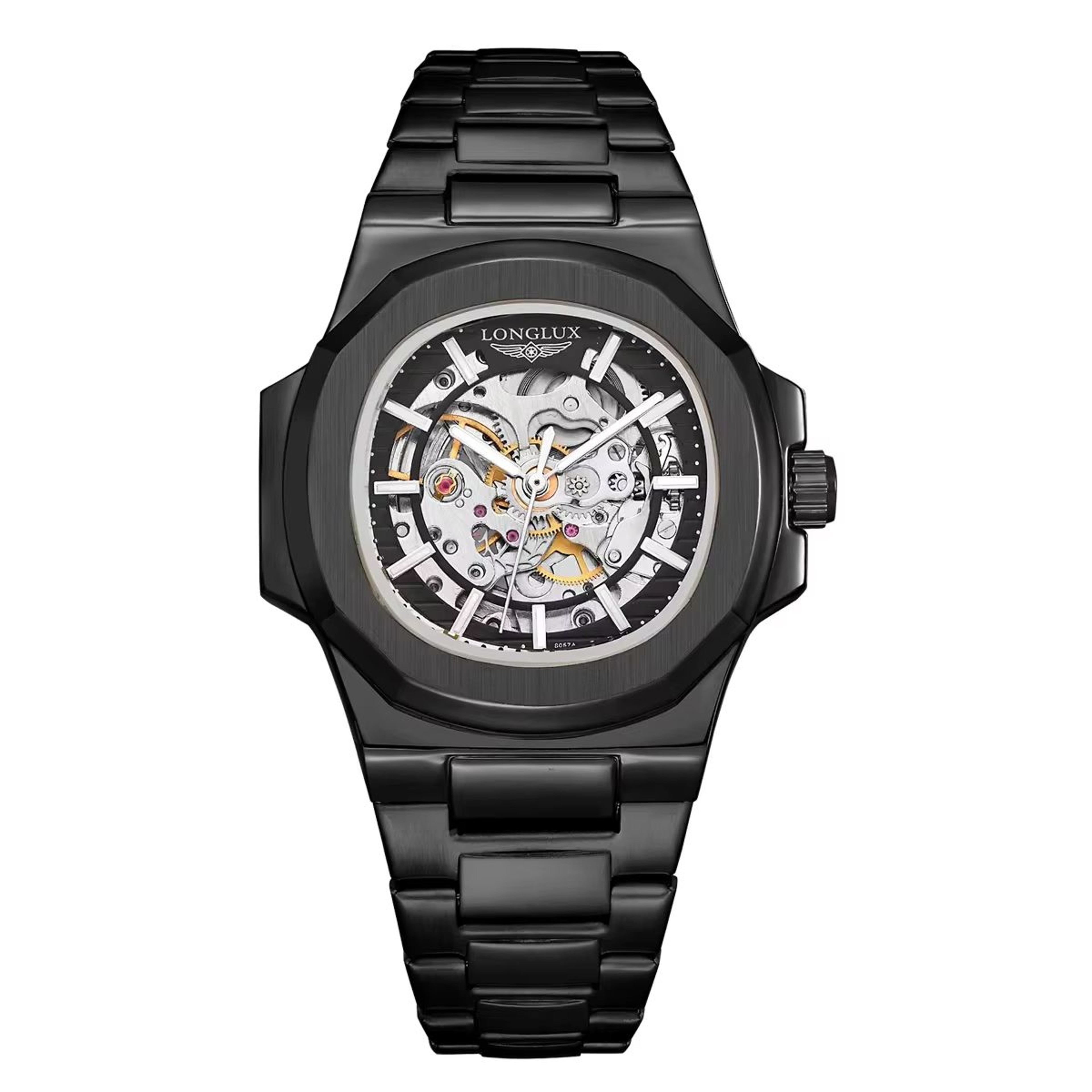 LONGLUX Prestige Automatic Skeleton Watch For Men 10