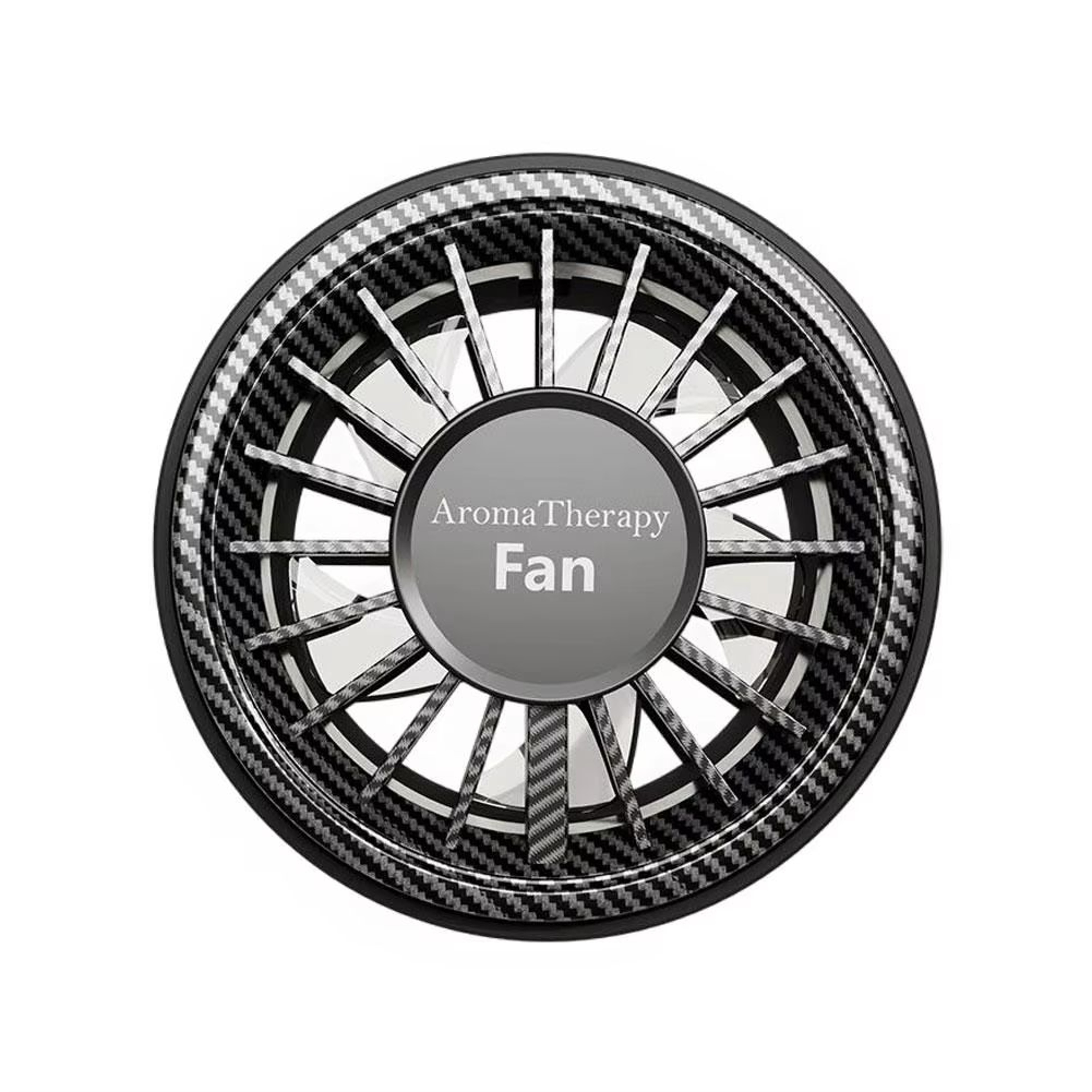 USB Car Mini Fan With Colorful Ambiance Lights And 3 Speeds 7