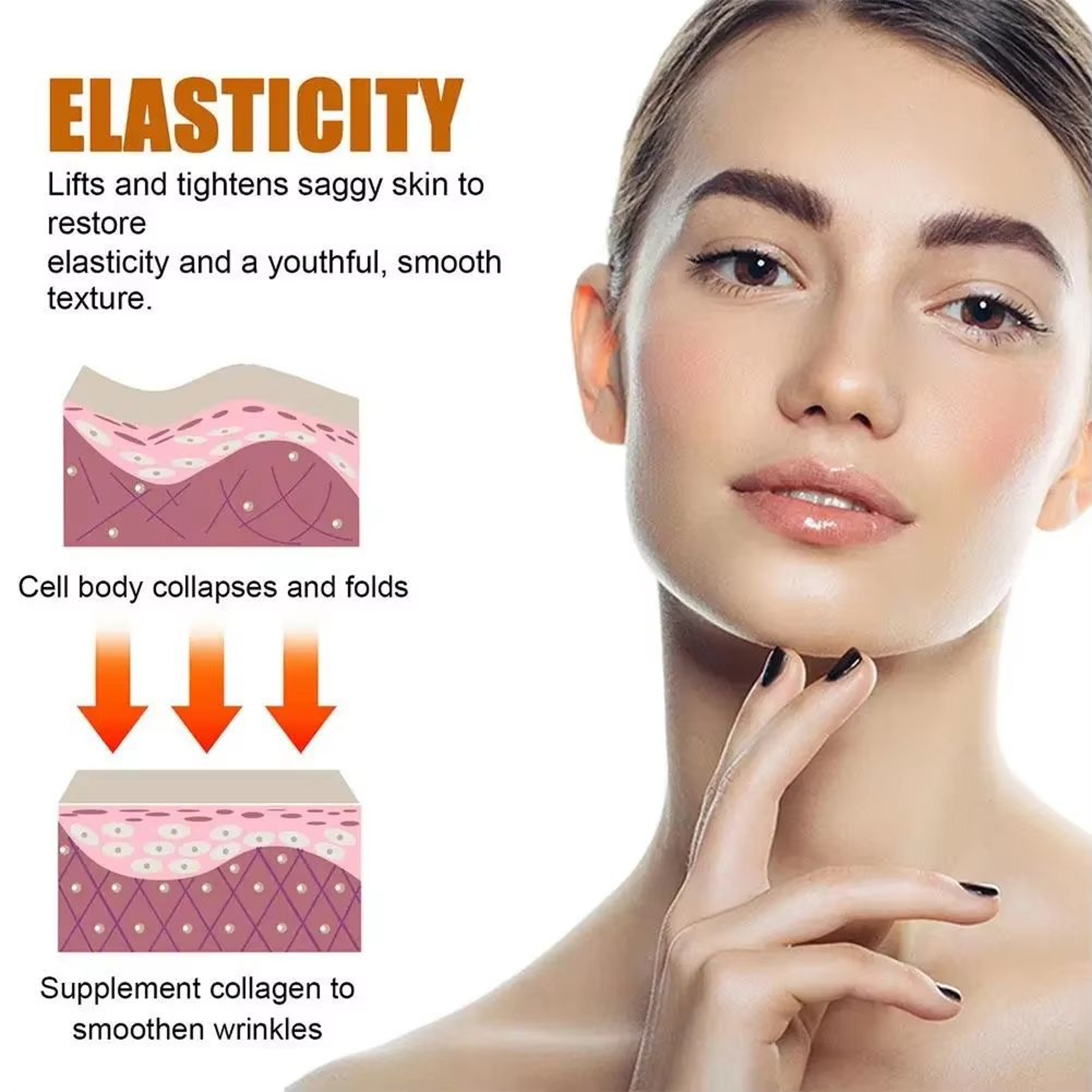Hydrating Collagen Face Serum Brightening Moisturizing Anti Fine Line Facial Serum 30ml 4