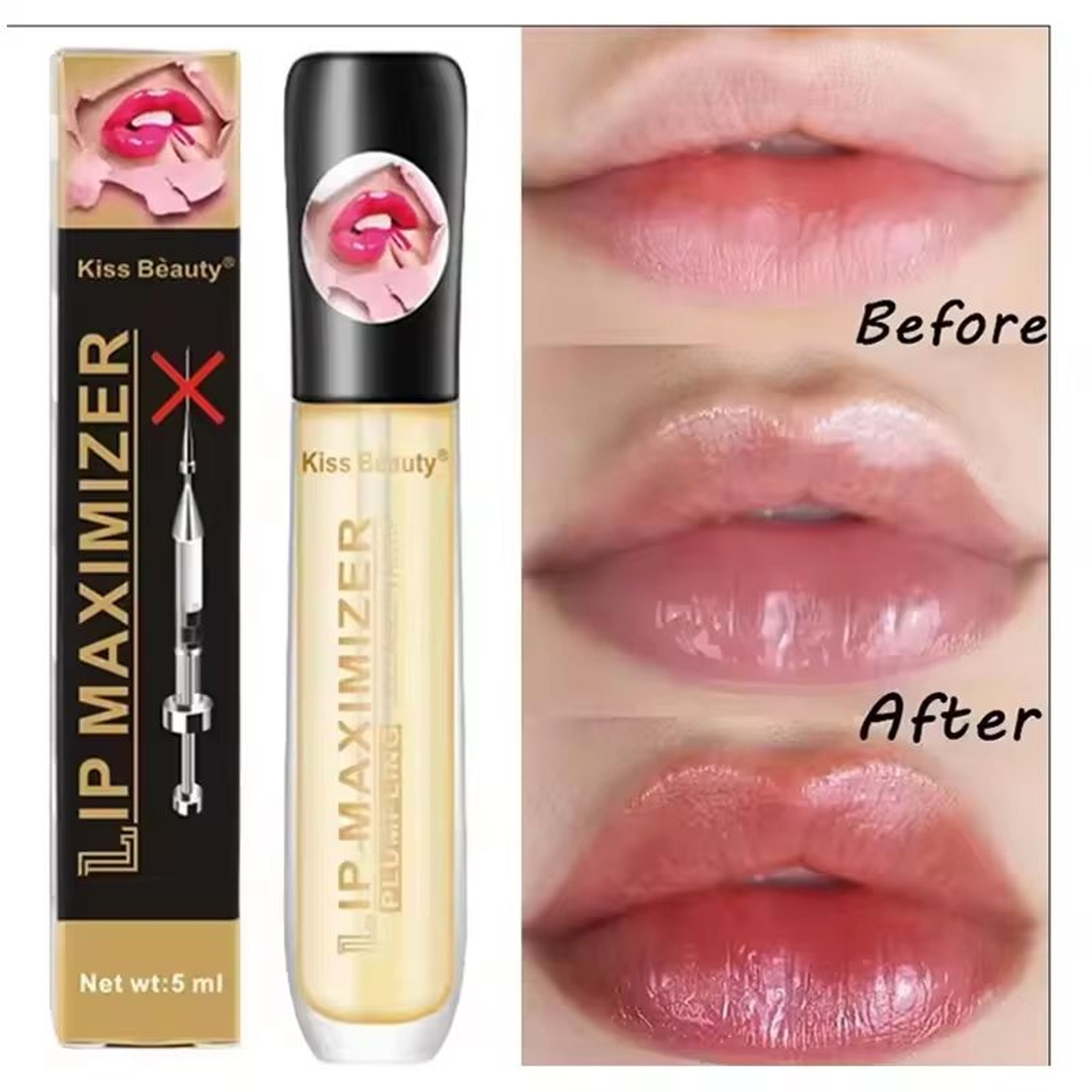 Fast Lip Plumper Serum Volumizing Hydrating Lip Oil Gloss For Fuller Smoother Lips 0