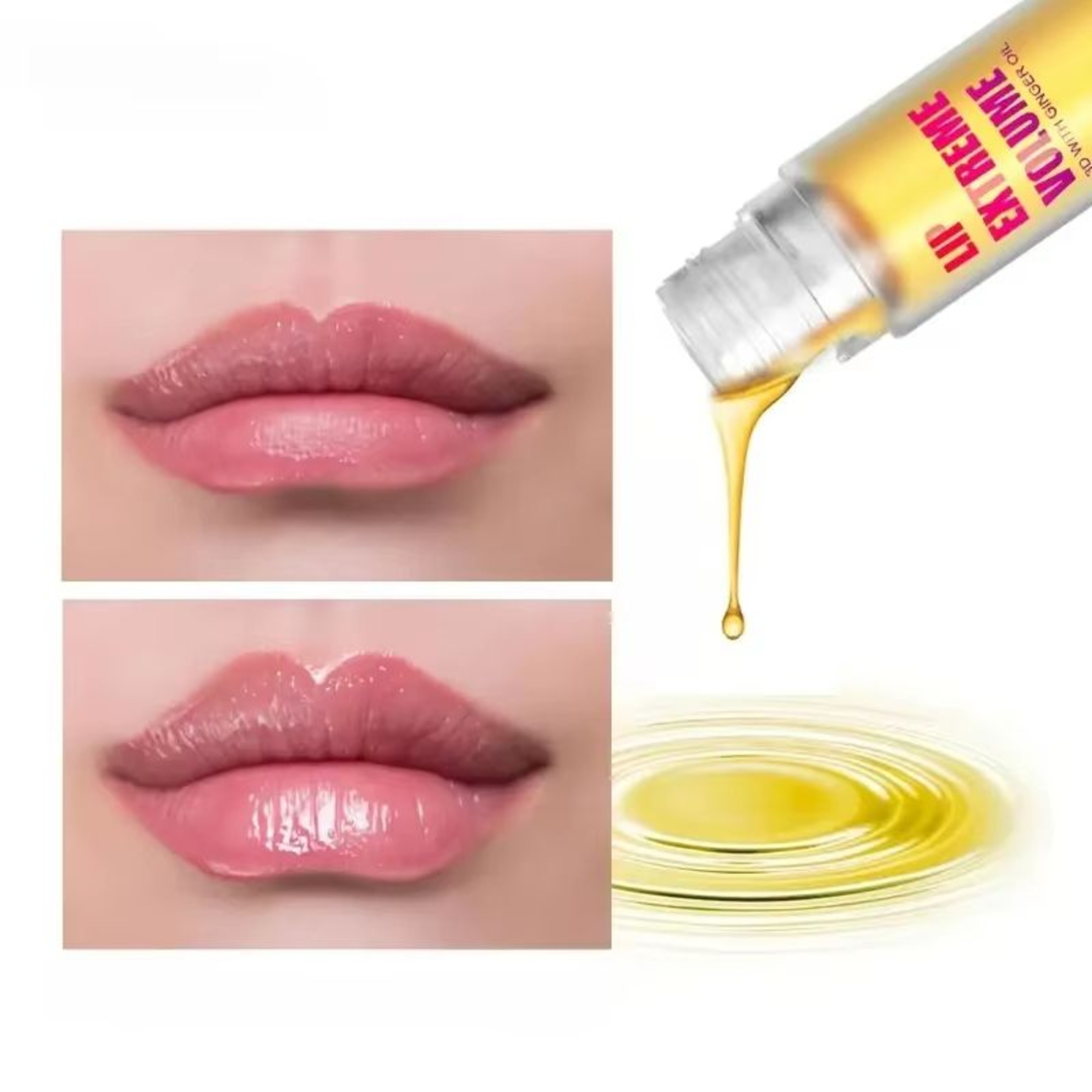 Ginger Mint Lip Plumper Oil Hydrating Volumizing Lip Serum For Fuller Smoother Lips 2