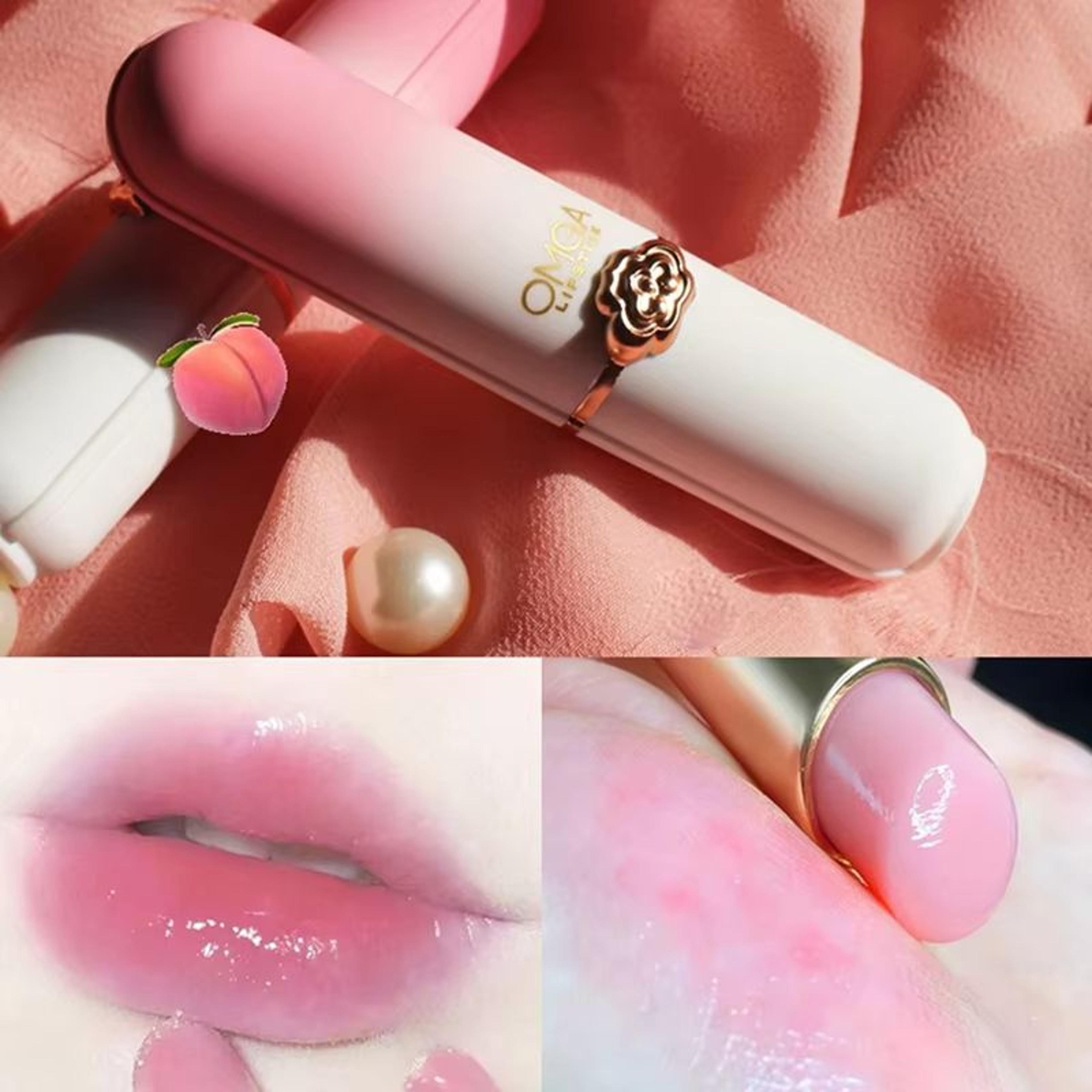 Peach Color Changing Lipstick Moisturizing Jelly Lip Balm Non Stick Cup Temperature Reactive Lip Ca 3