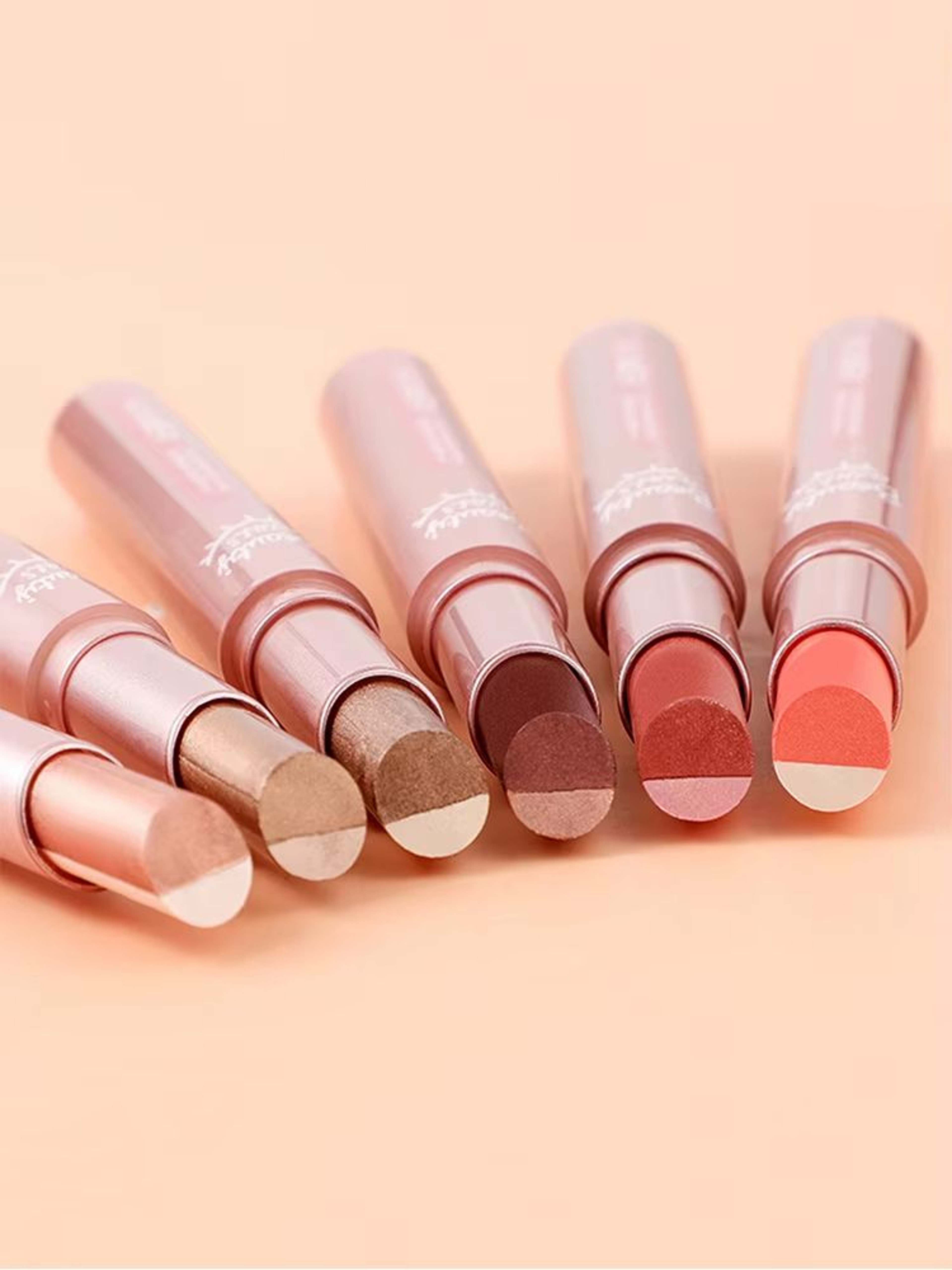 Gradient Two Color Eyeshadow Pen Waterproof Pearlescent Eyeshadow Stick Easy Blend Lazy Makeup 1