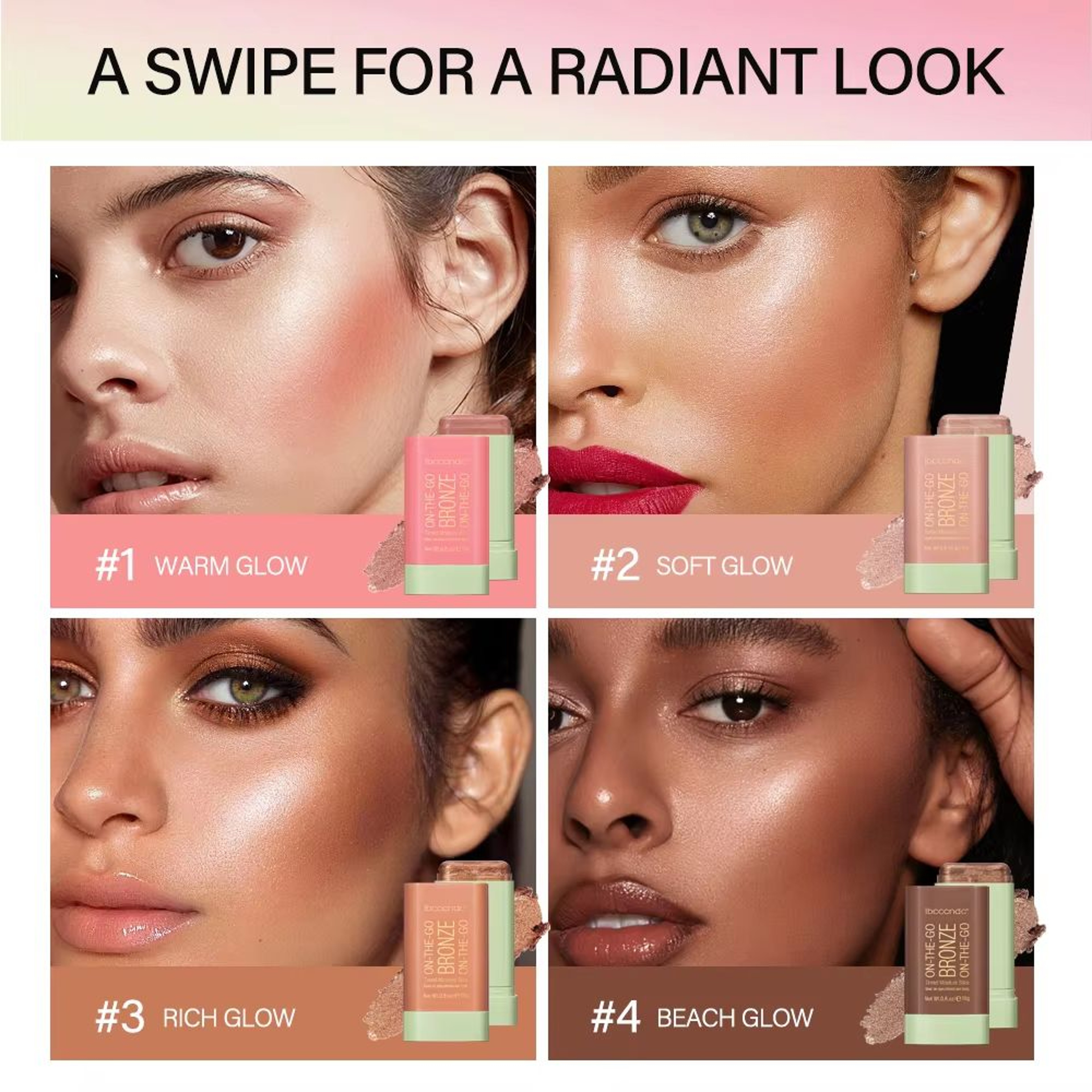 Radiant Glow Highlighter Stick 3 Color Face Contour Stick Brightening Concealer Makeup Pen 2