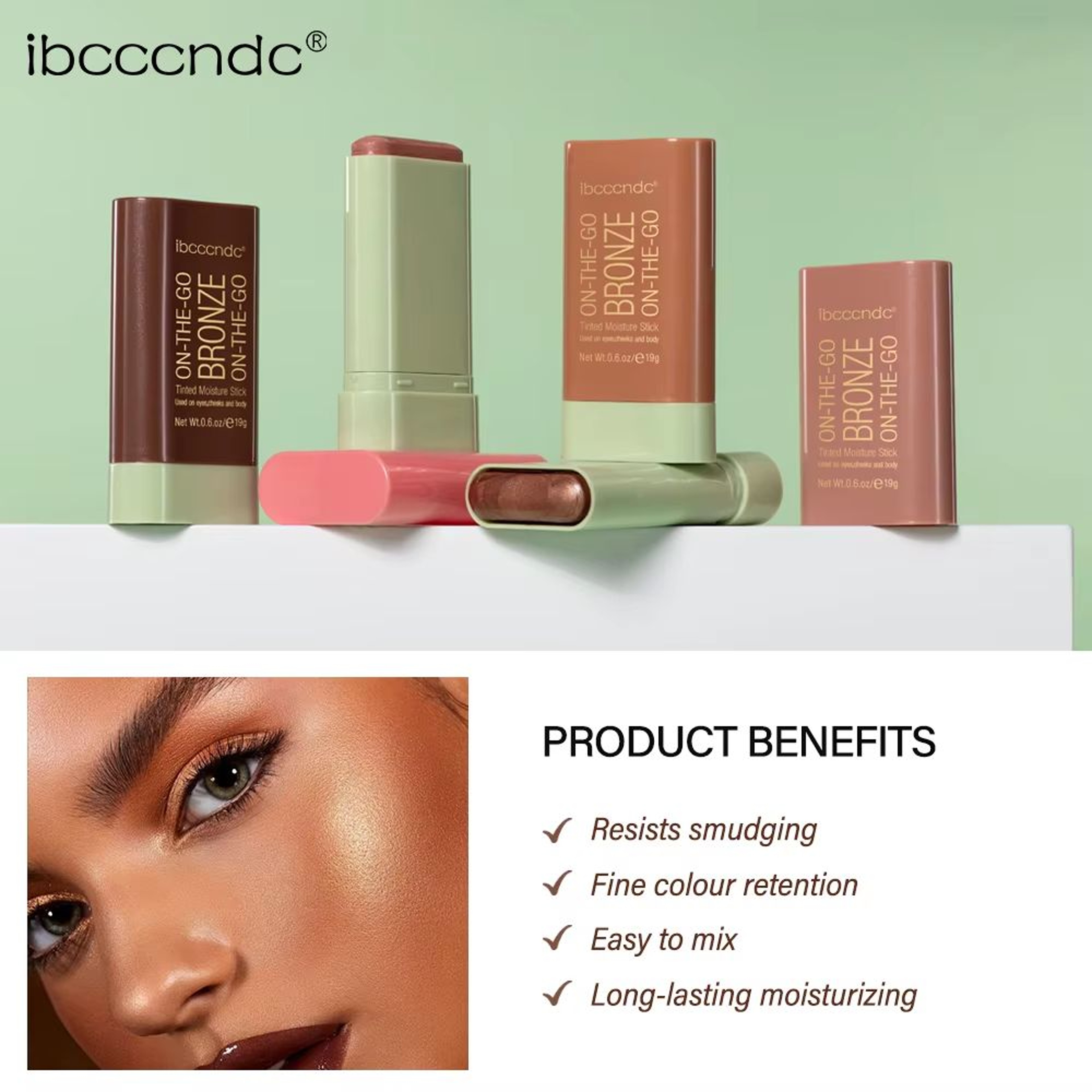 Radiant Glow Highlighter Stick 3 Color Face Contour Stick Brightening Concealer Makeup Pen 4