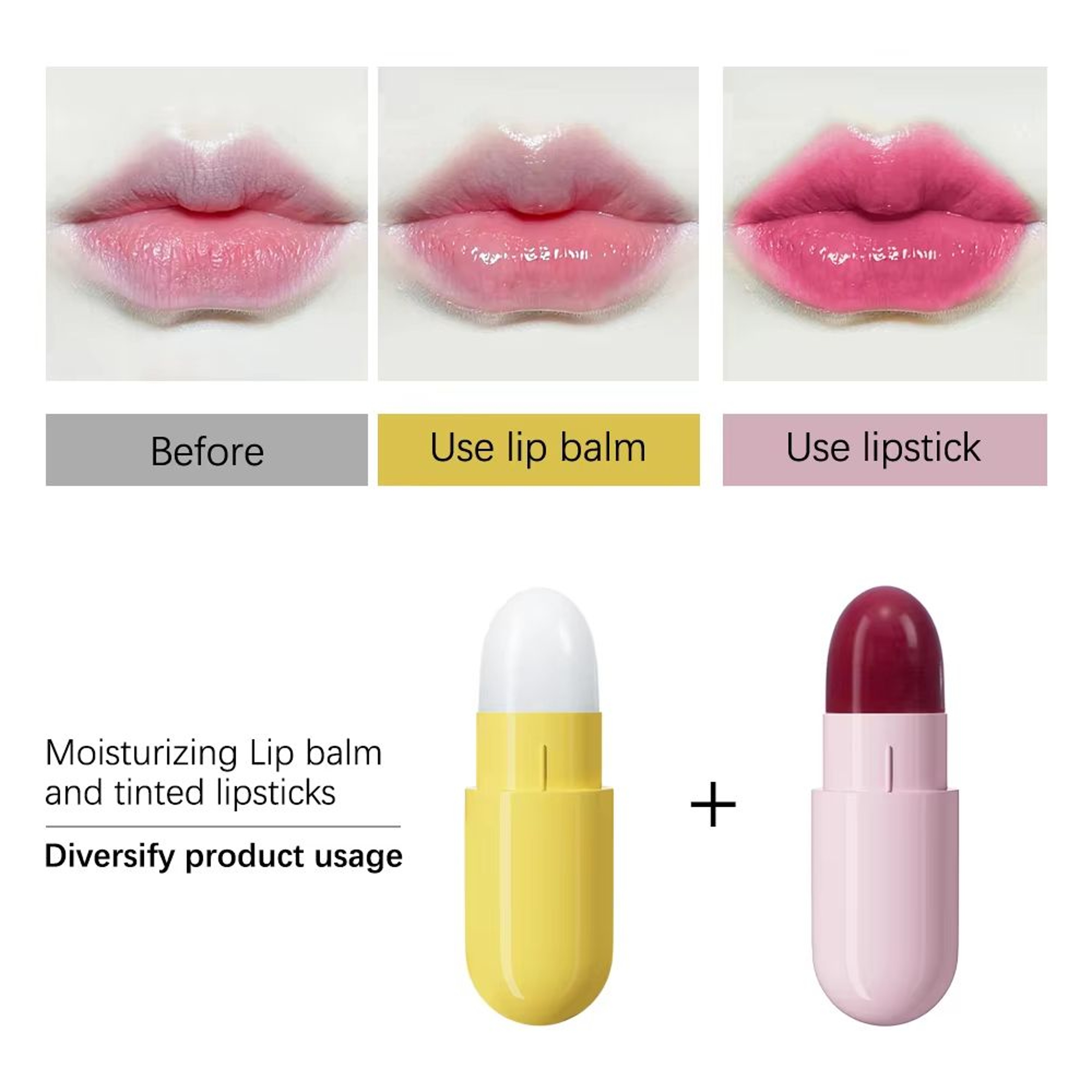 CapsuleCharm Mini Capsule Lipstick Set  Moisturizing Capsule Lipstick Set With Waterproof Mini Lips 5