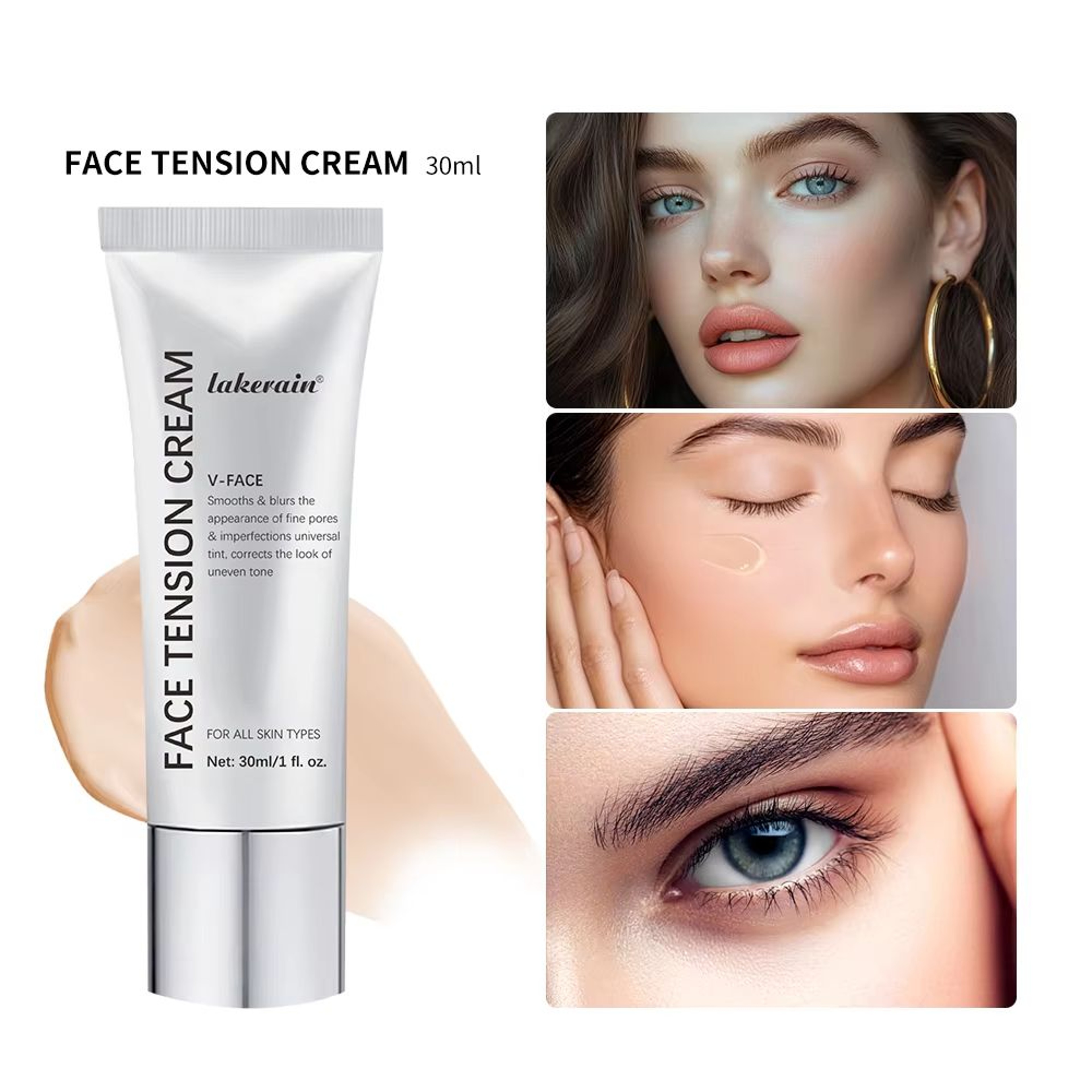 No Filter Face Tightening Primer Pore Blurring Makeup Base Cream For Smooth Skin 6