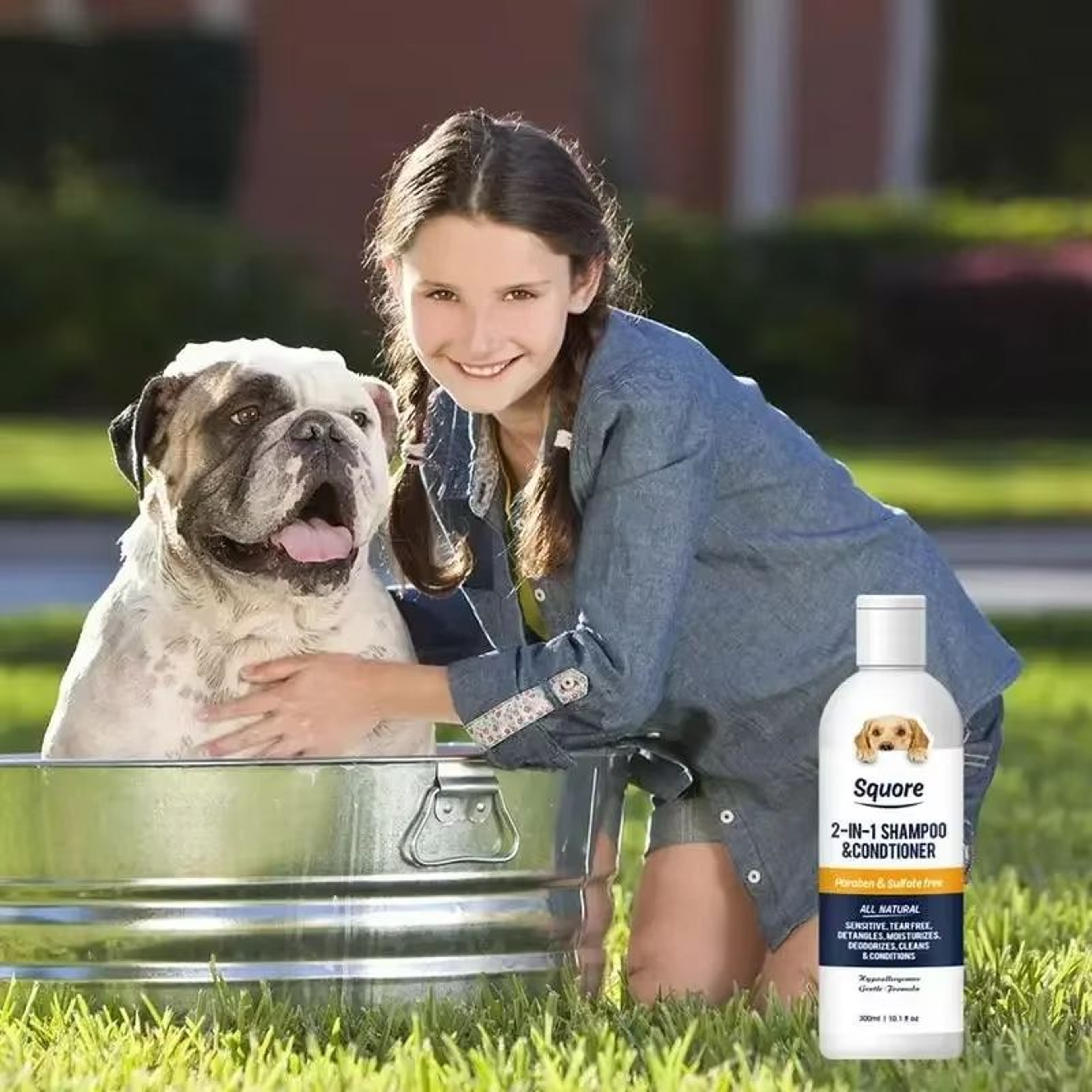 2 In 1 Puppy Shampoo And Conditioner For Sensitive Skin  Natural Moisturizing Dog Grooming Wash 1