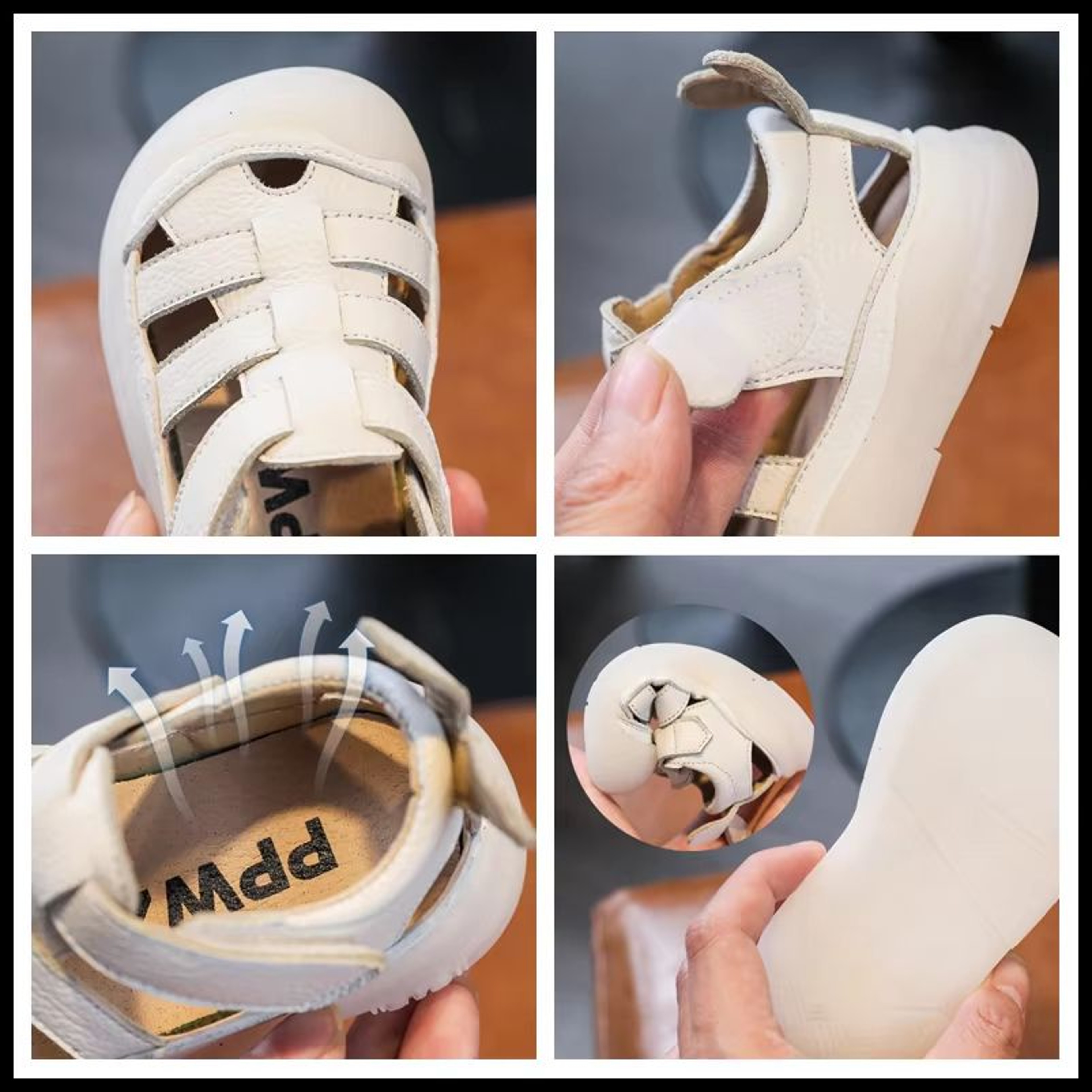 Genuine Leather Baby Summer Sandals Soft Sole First Walker Sandals For Infants  Toddlers  Breathabl 4