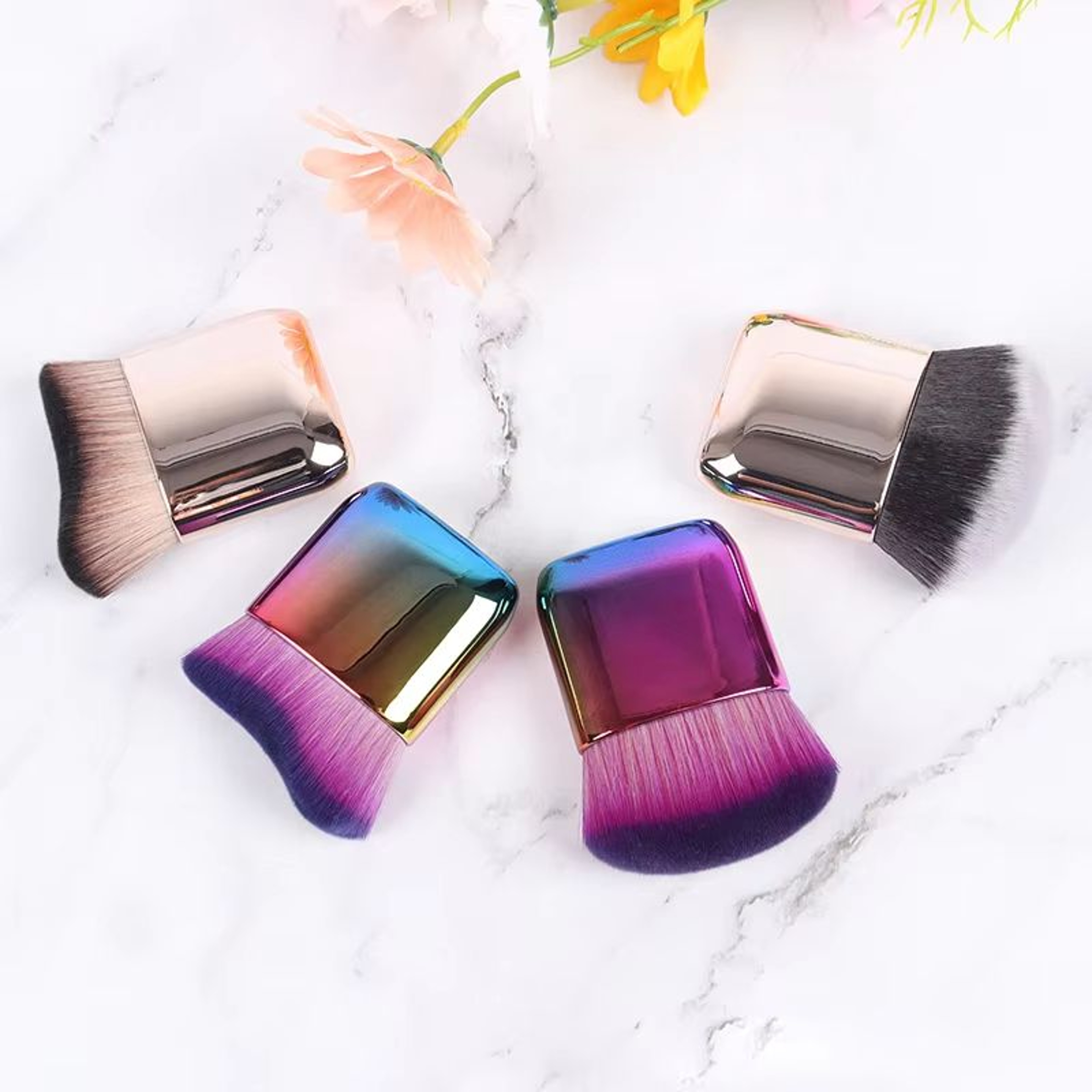 Angled Foundation Makeup Brush For Flawless Blending 2