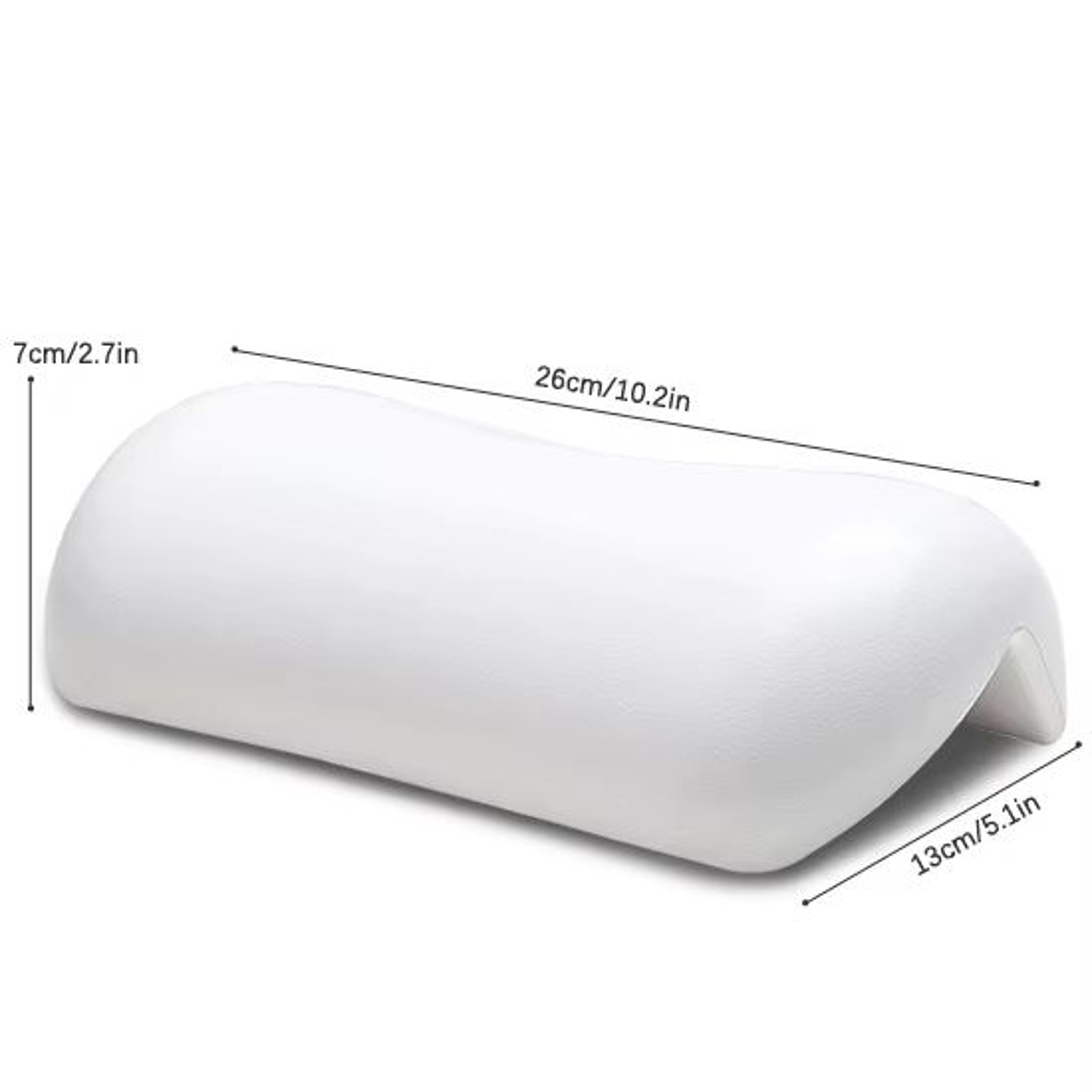 Non Slip Bathtub Pillow Headrest Waterproof SPA Bath Pillow With Suction Cups 6