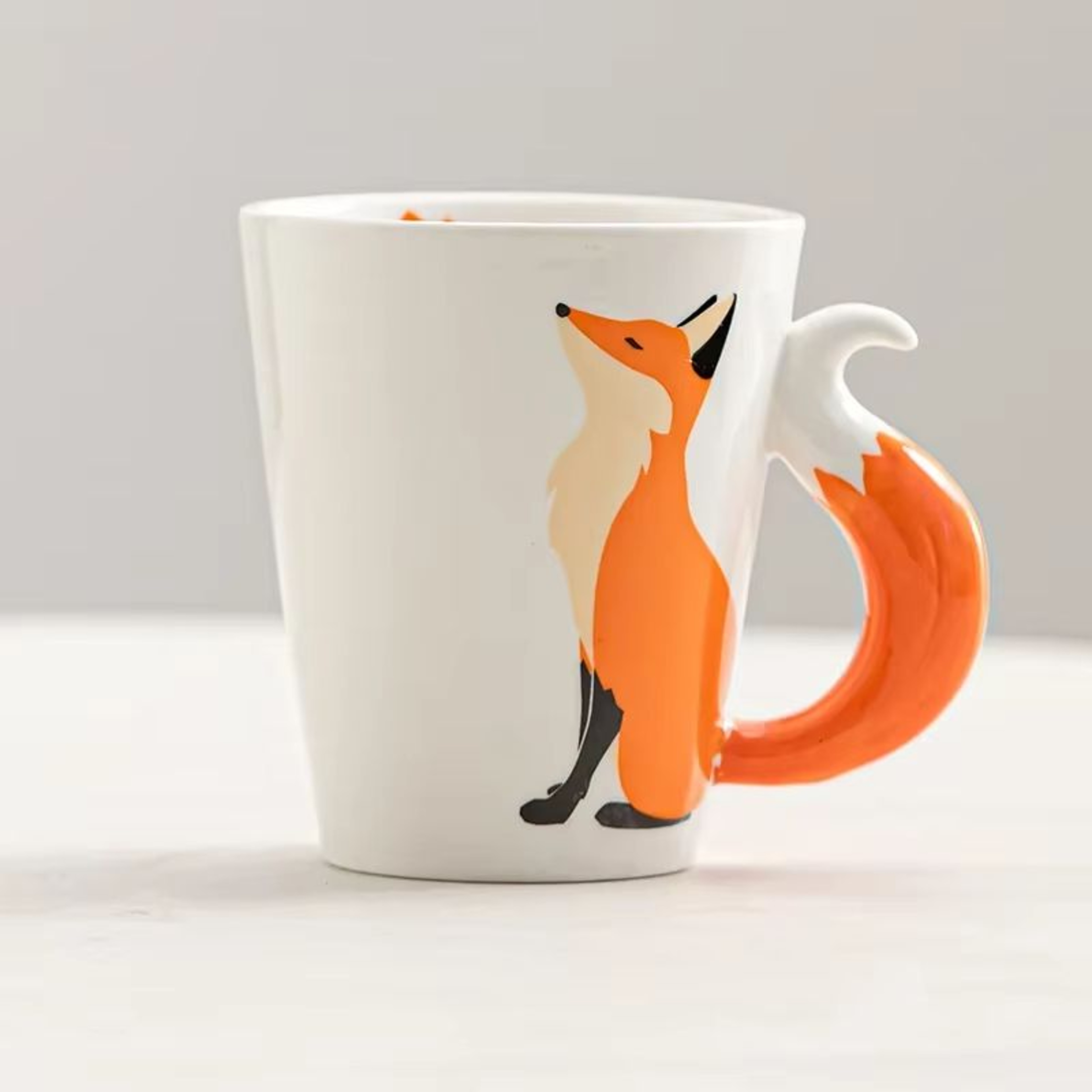 Cute 3D Fox Ceramic Mug 360ml Cartoon Animal Coffee Cup 6