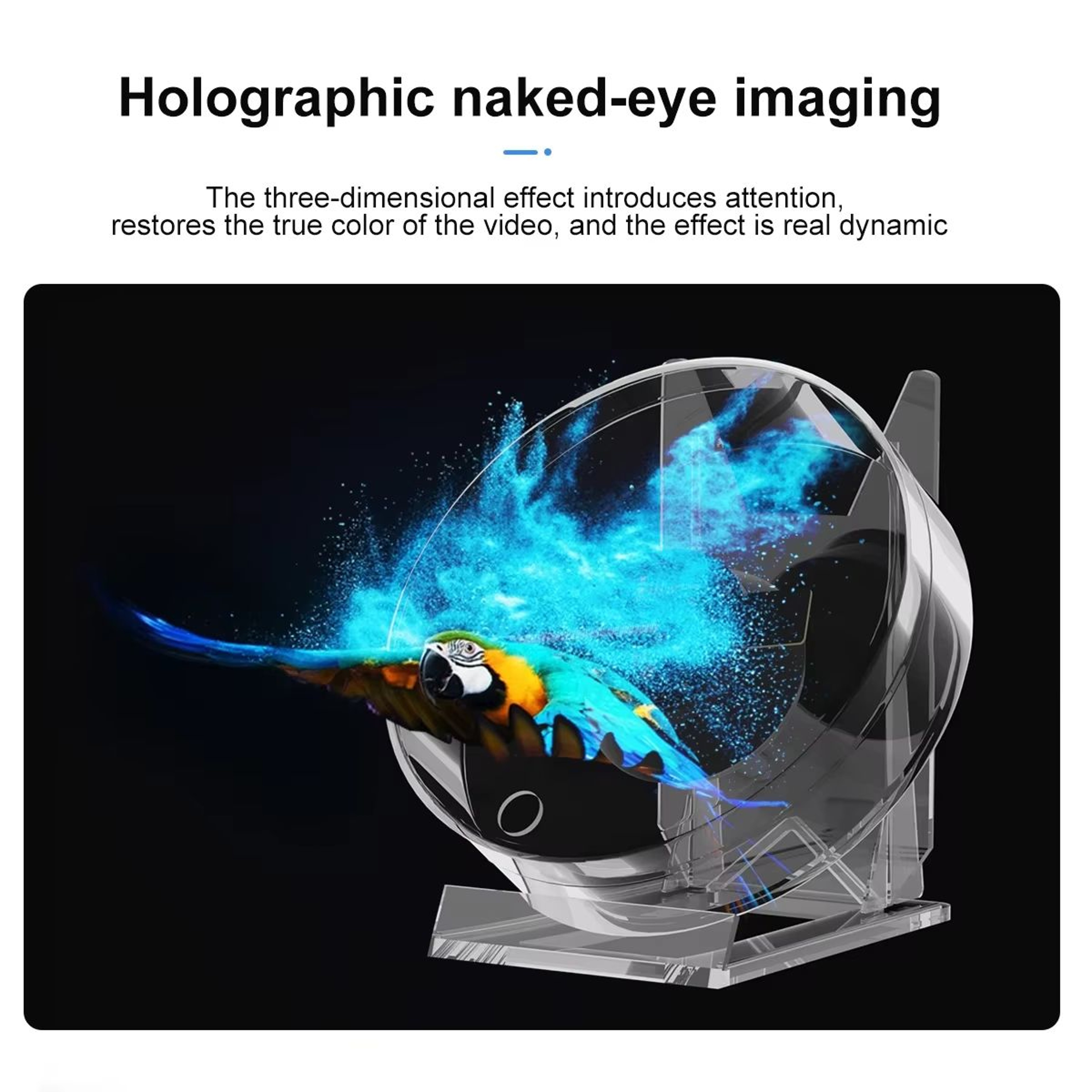 3D Hologram Fan Projector LED Advertising Display With Remote Control 0