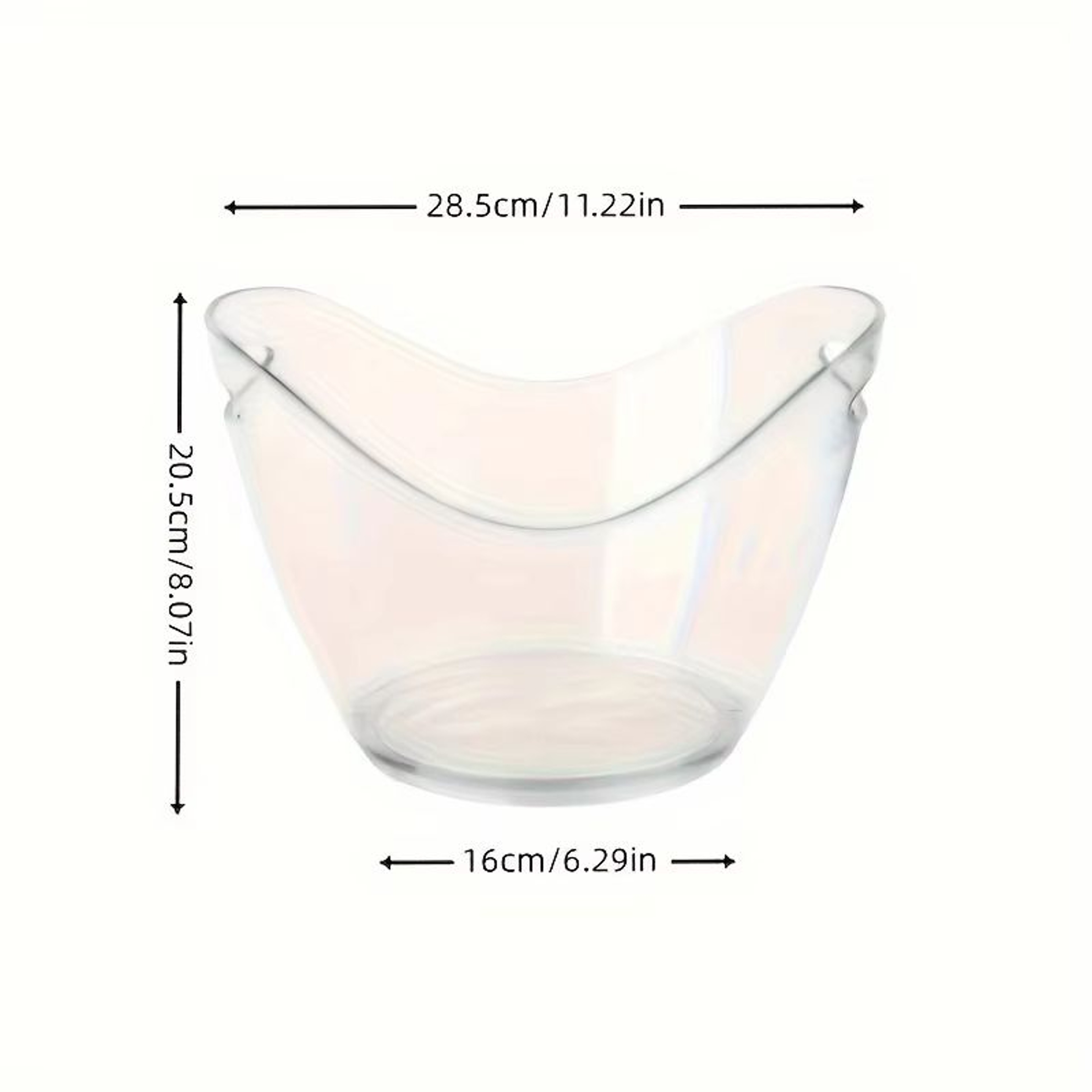 Elegant Transparent Acrylic Ice Bucket Wine And Beverage Cooler For Parties 2