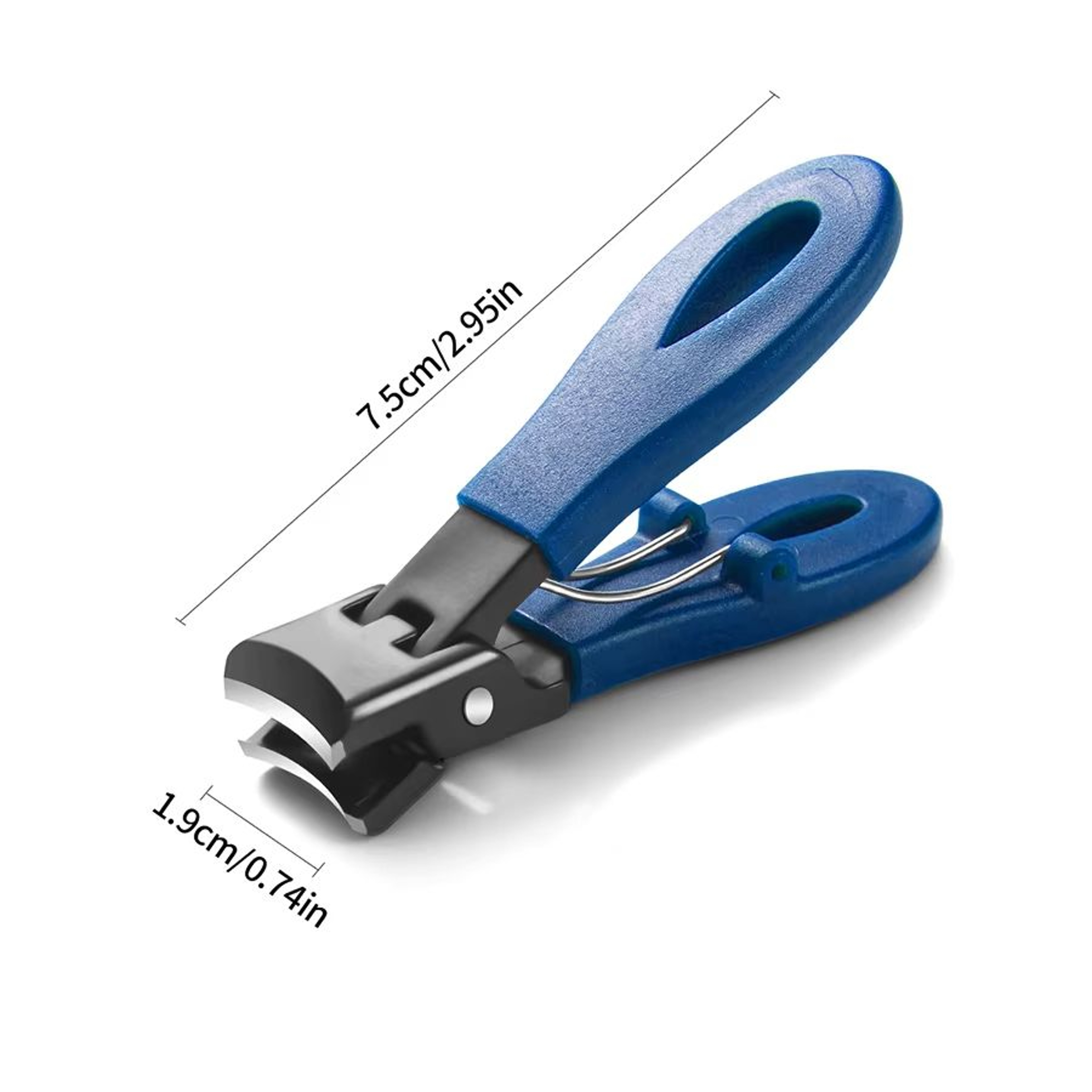 Ultra Sharp Wide Jaw Nail Clippers Stainless Steel Anti Splash Toenail Cutter For Thick Nails 9