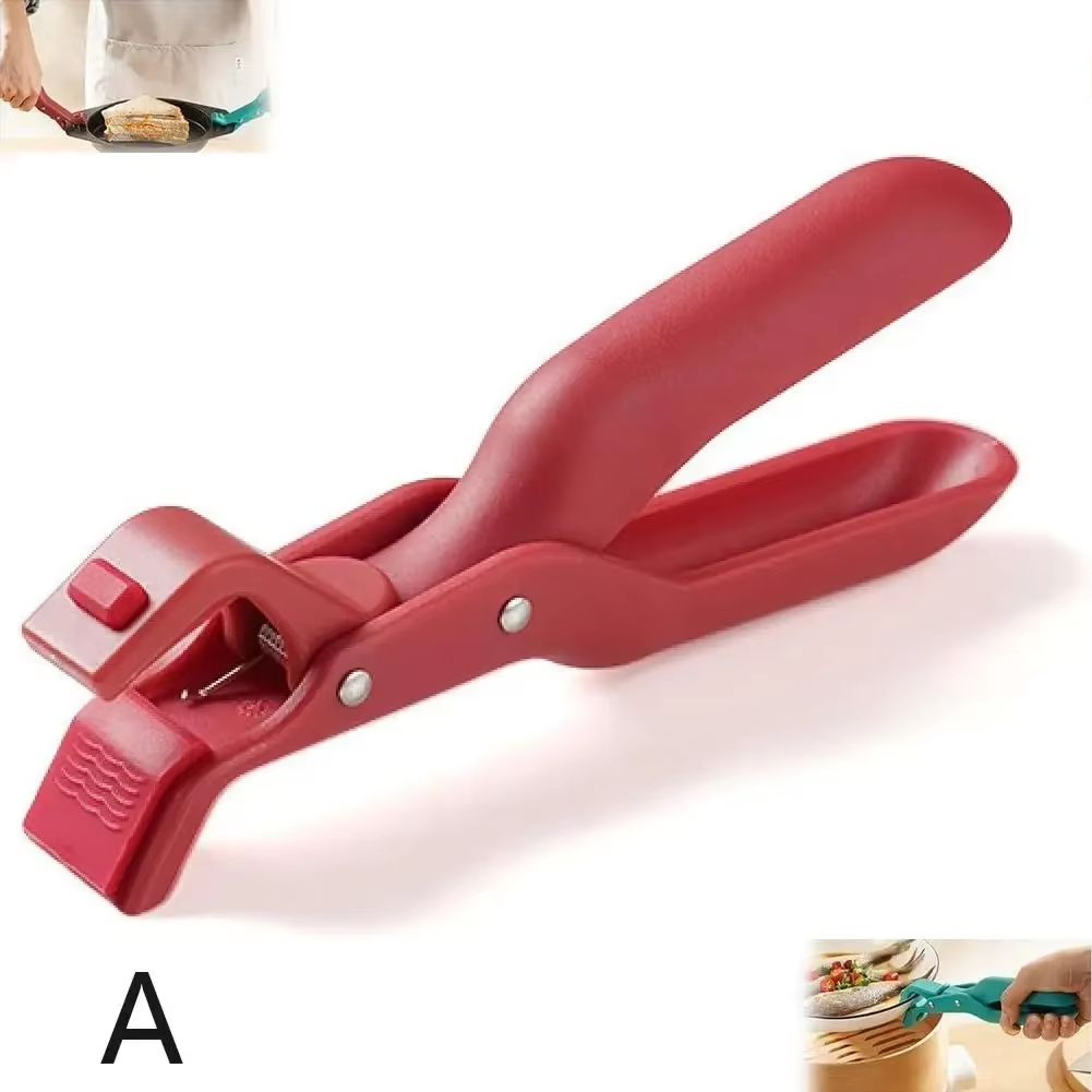 AntiScald Hot Plate Gripper Tongs MultiPurpose Kitchen Dish Lifter Clip 7