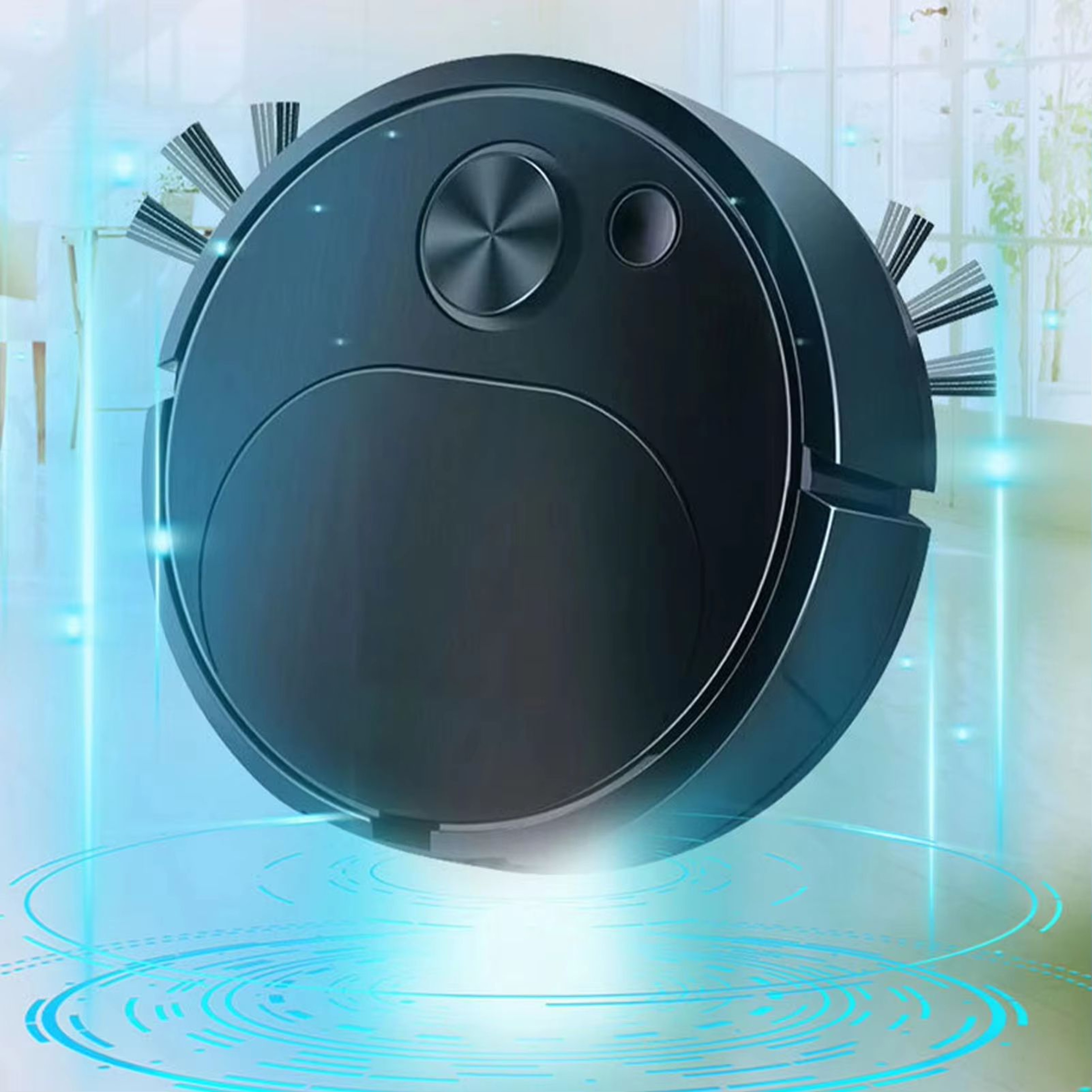 3in1 Robot Vacuum Cleaner With 1500Pa Suction USB Rechargeable Smart Floor Sweeper Mop 1