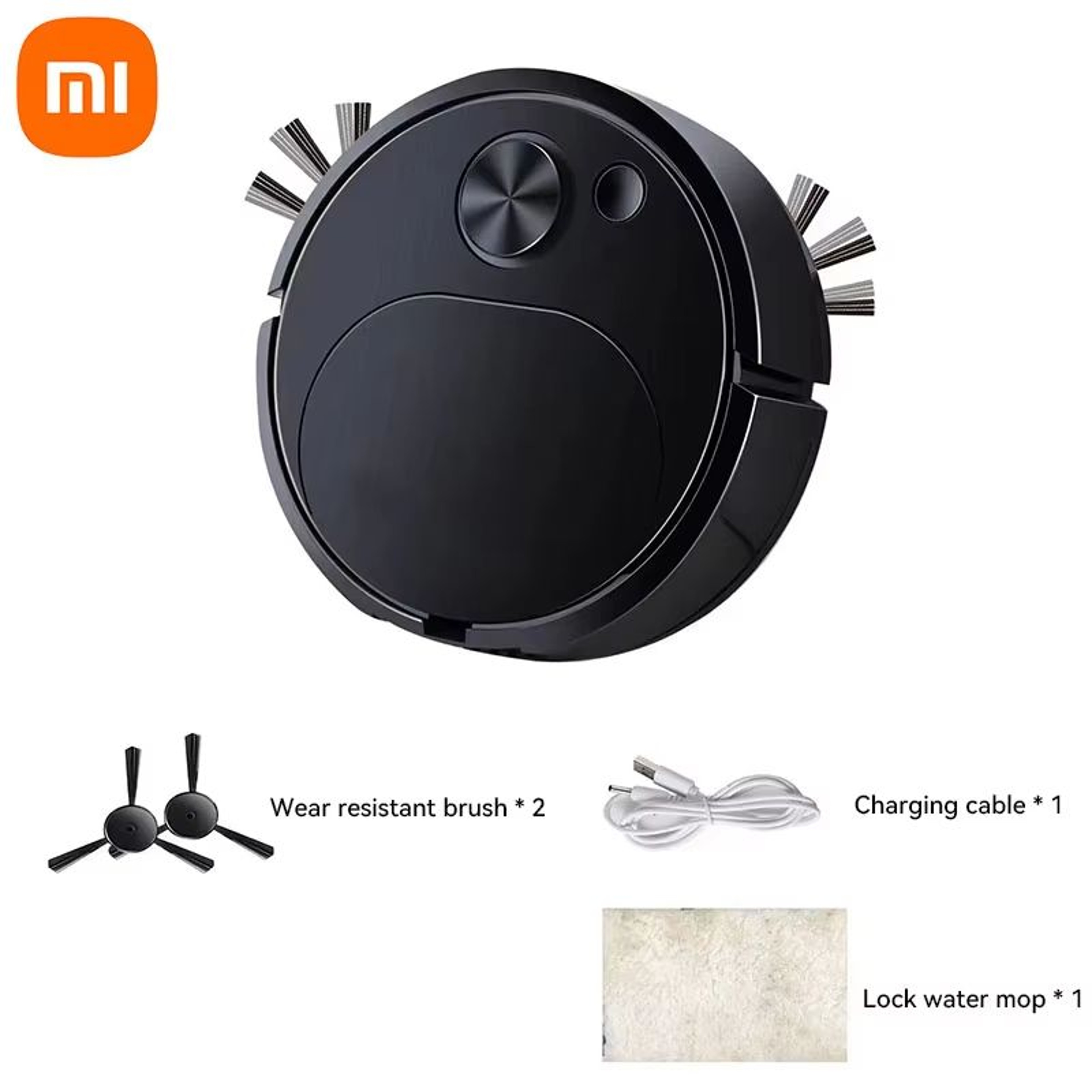 3in1 Robot Vacuum Cleaner With 1500Pa Suction USB Rechargeable Smart Floor Sweeper Mop 6