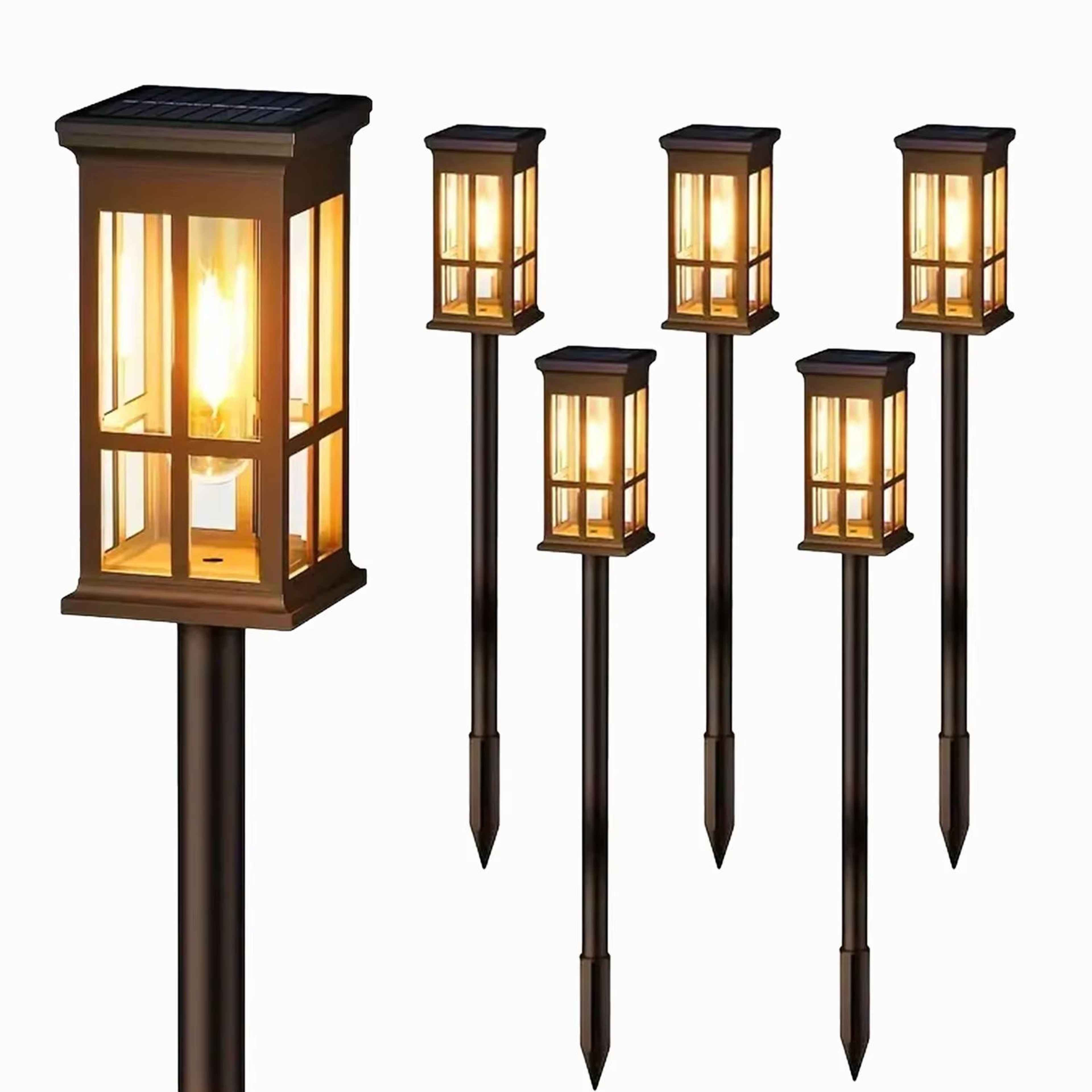 SolarGlow LED Pathway Lights Set For Garden Walkways And Outdoor Landscaping 6
