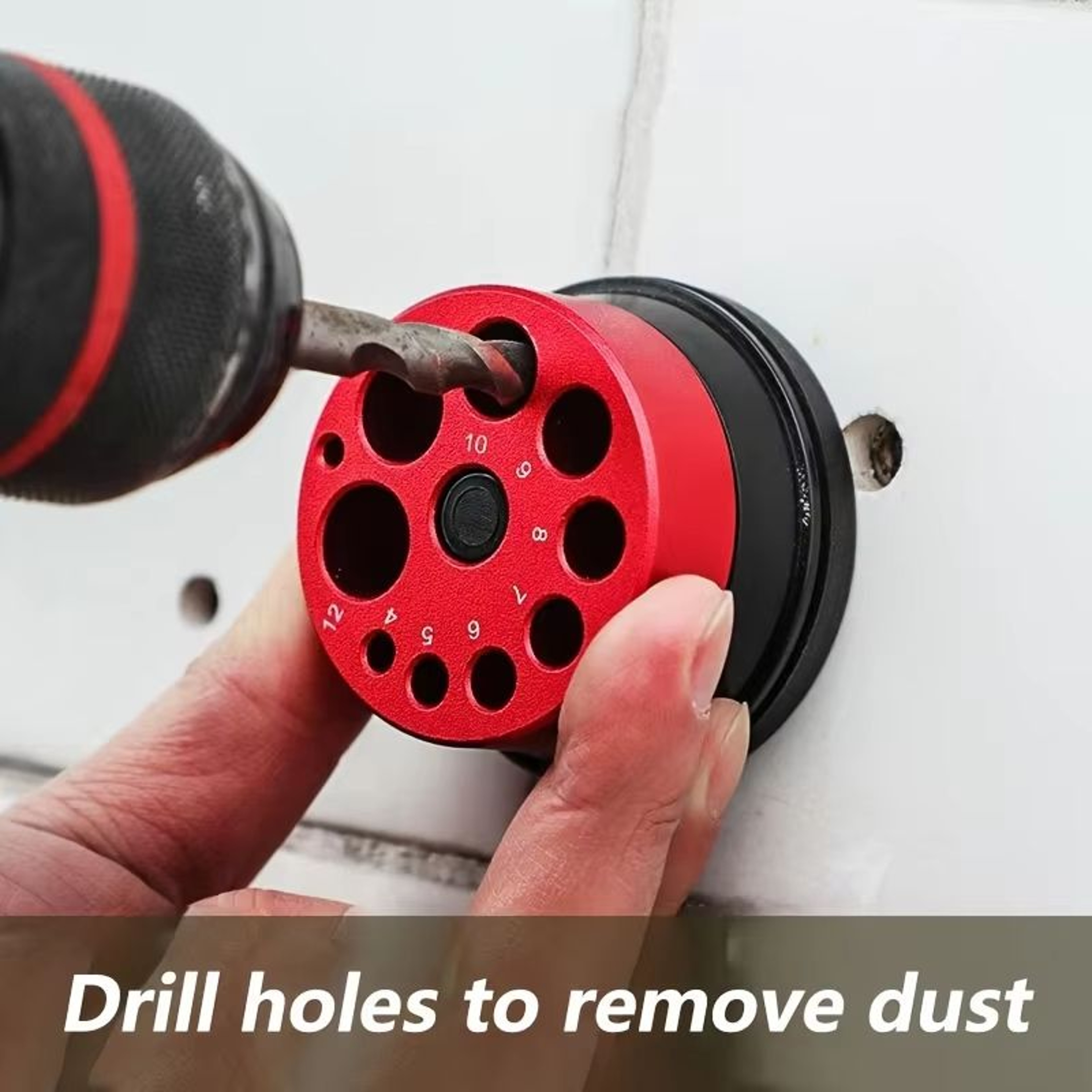Red Drill Dust Extractor Attachment For Clean And Precise Drilling 2