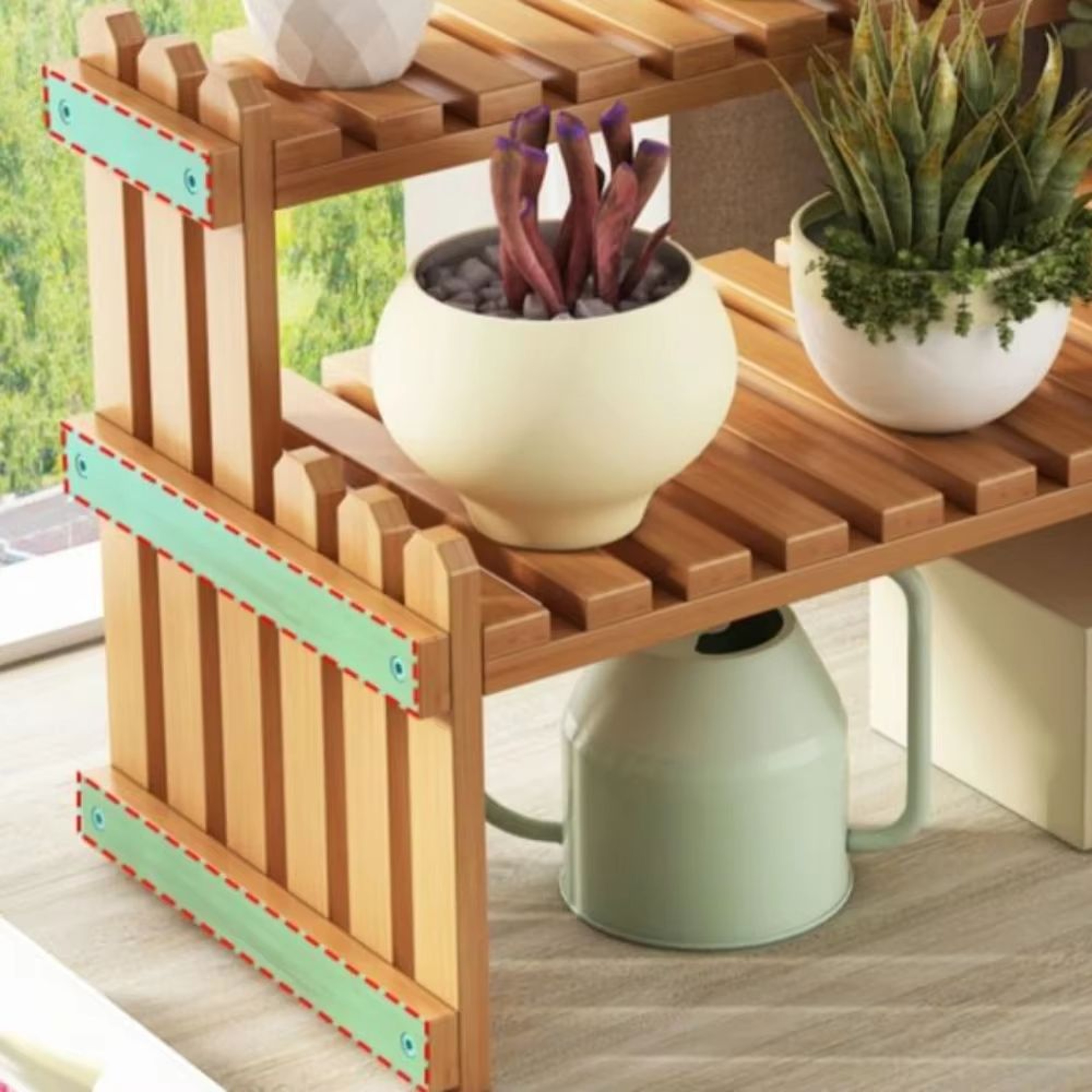 Multi Layer Indoor Plant Stand Shelf For Balcony Window And Home Storage 4