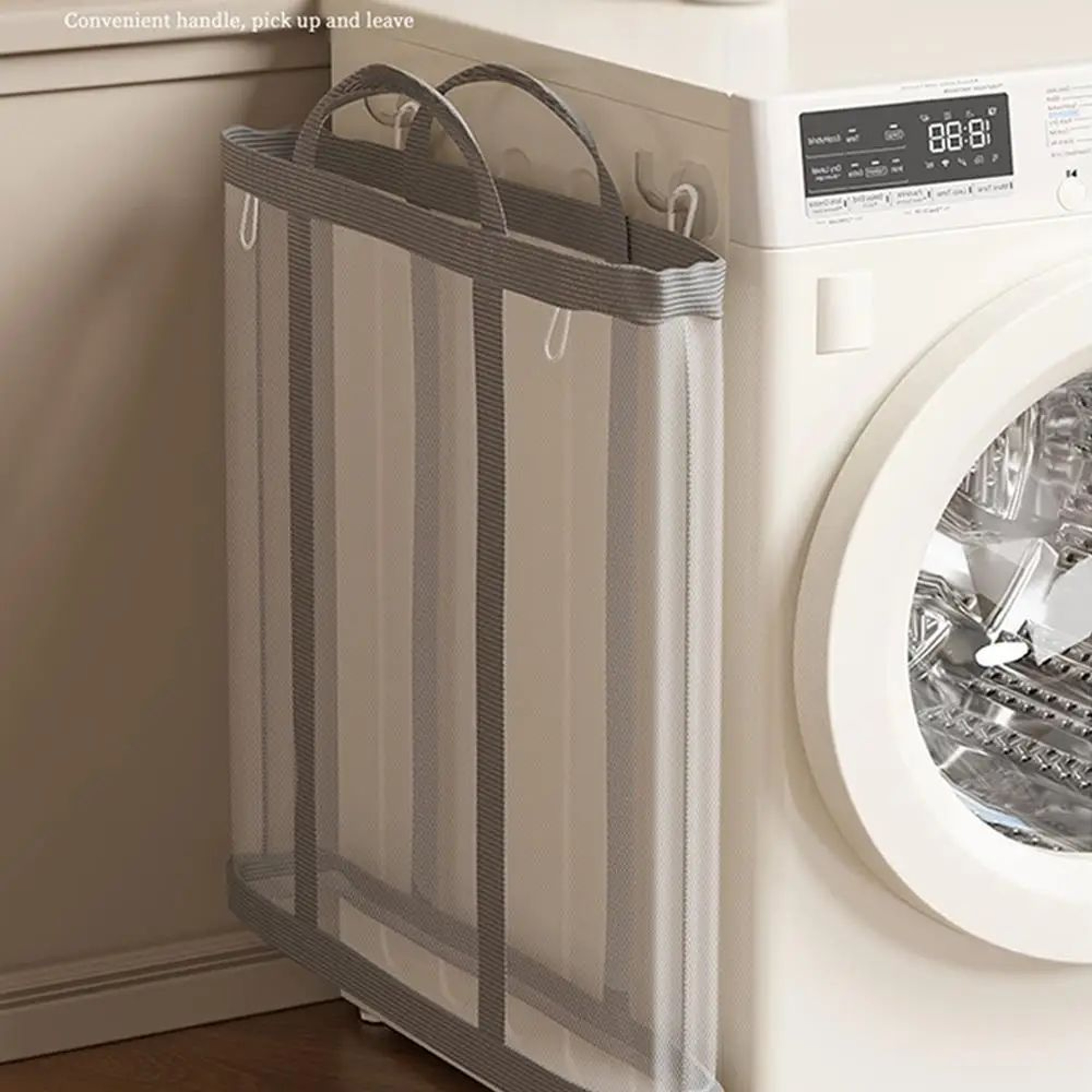FlexiFold Laundry Basket Bag With Handles For Clothes And Toy Storage 0