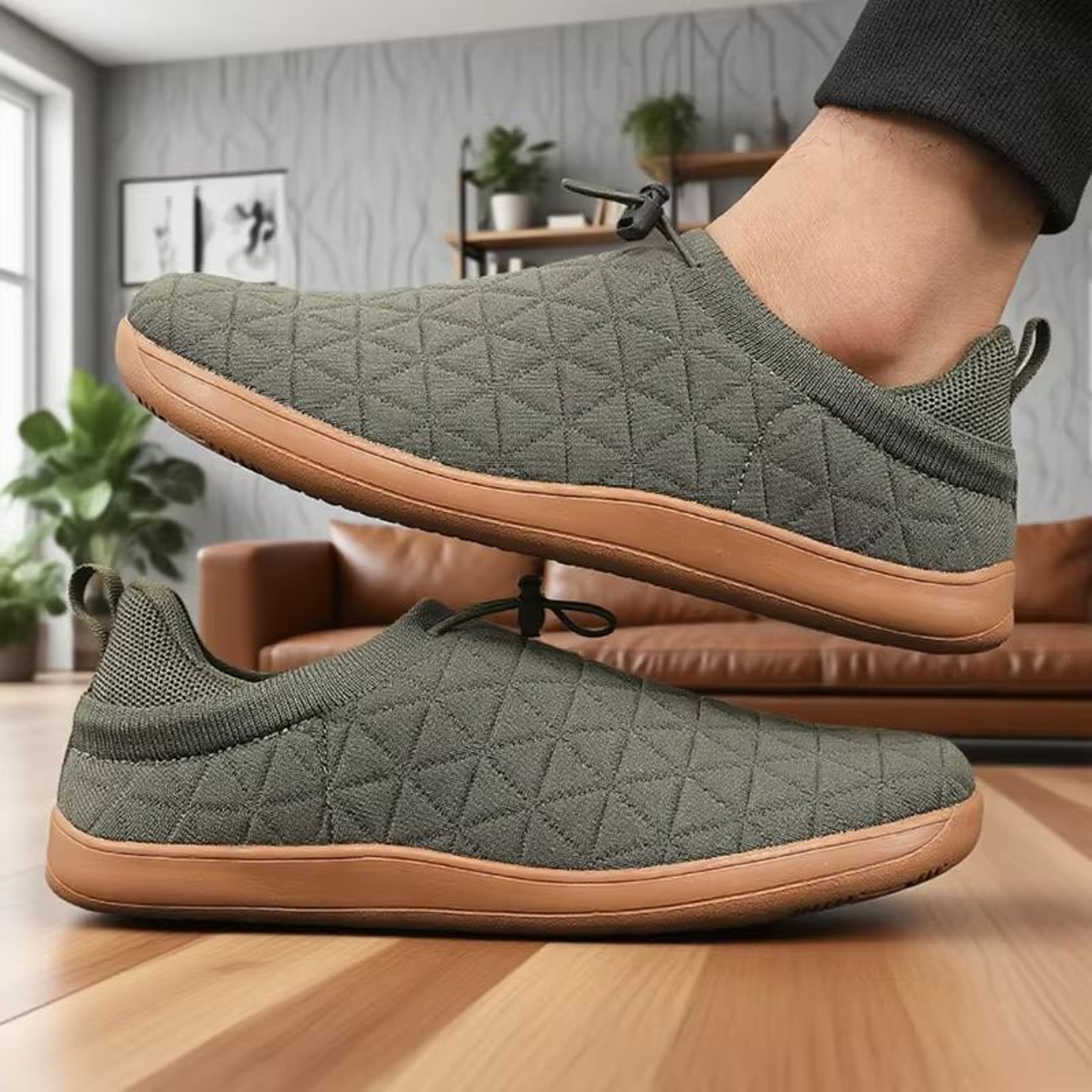 Wide Toe Box Barefoot Sneakers For Men Breathable Zero Drop Minimalist Running Shoes 4