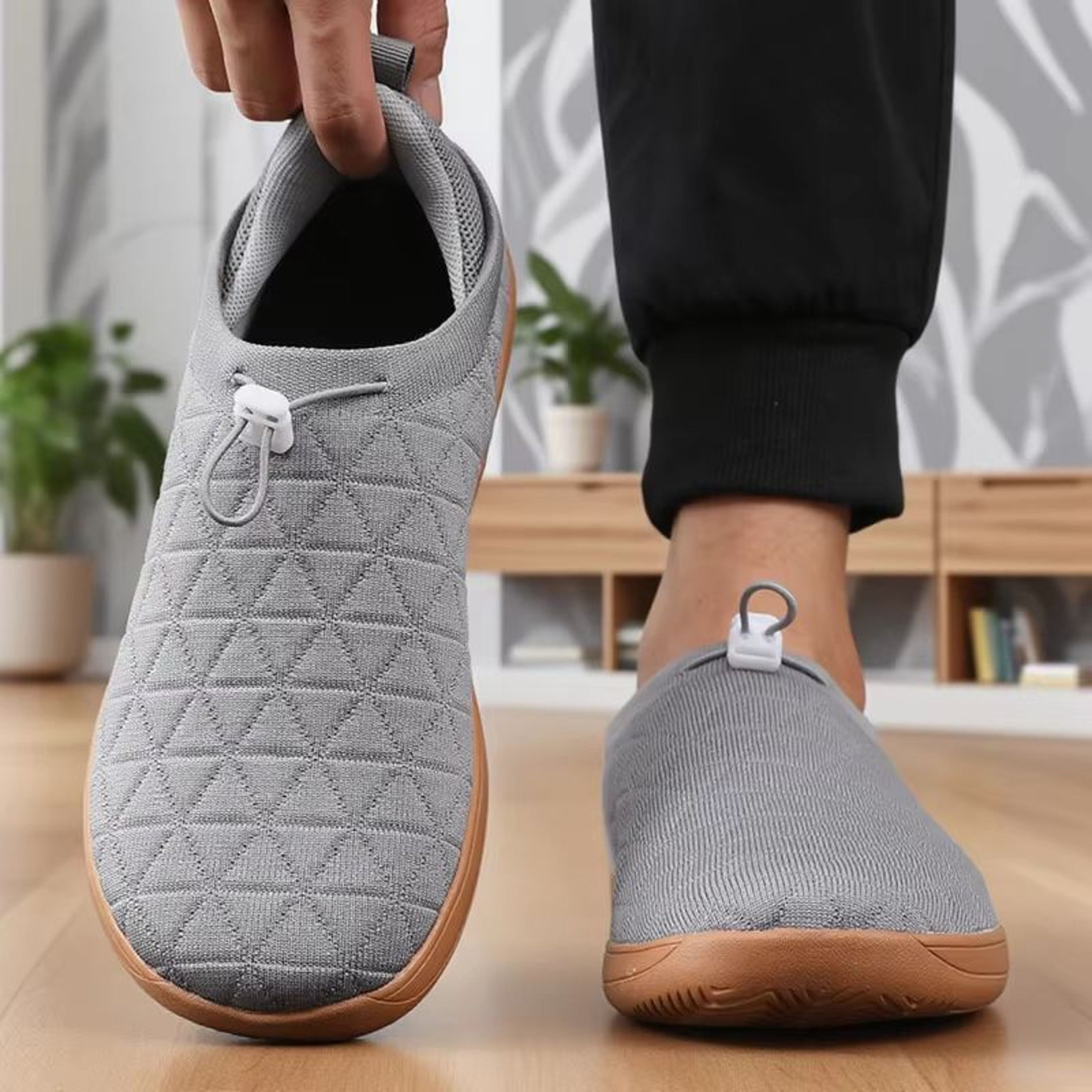 Wide Toe Box Barefoot Sneakers For Men Breathable Zero Drop Minimalist Running Shoes 7