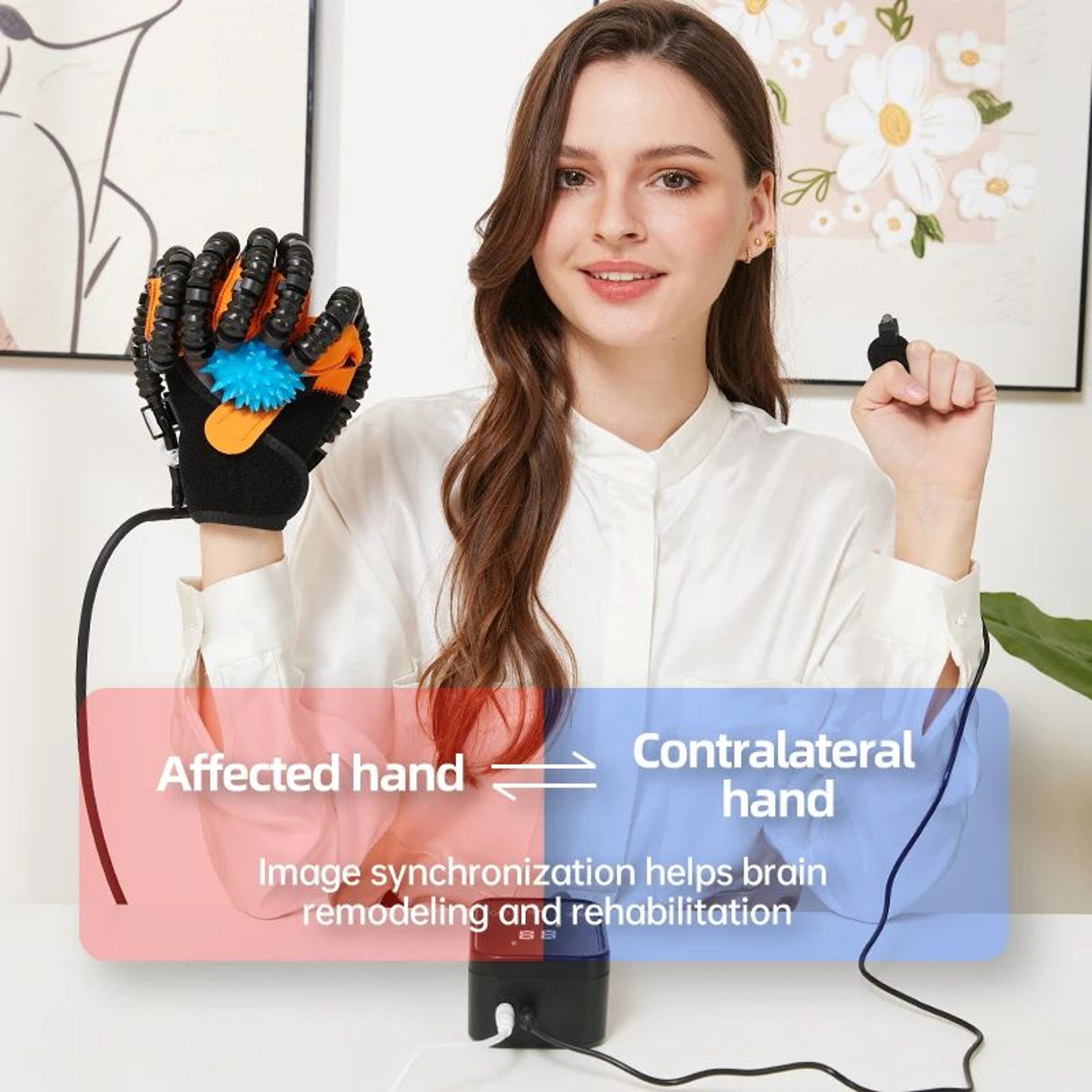 Intelligent Hand Rehabilitation Robot Gloves For Stroke Recovery Finger Therapy And Mobility Traini 1
