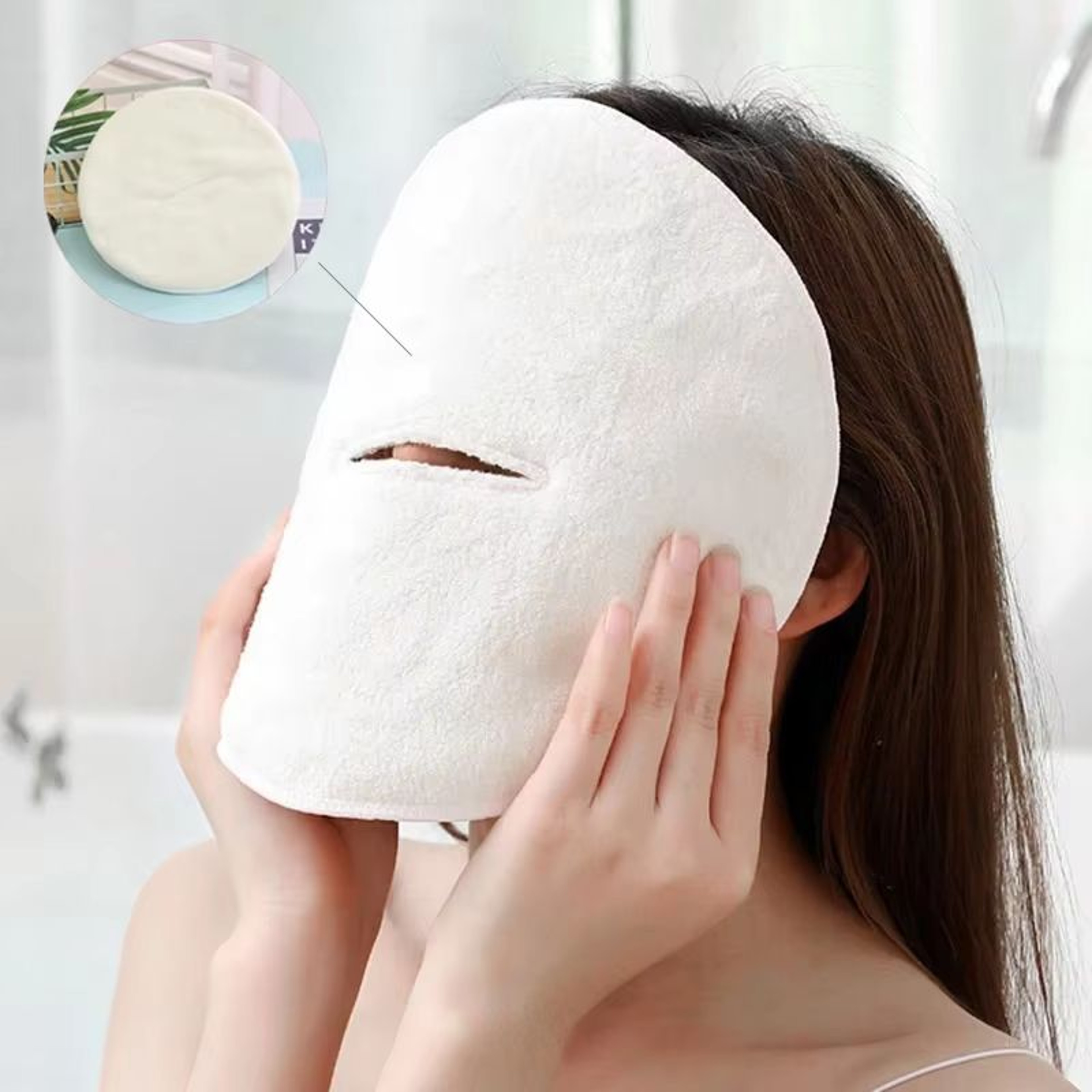 Thick Facial Towel For Hot  Cold Compress Reusable Beauty Face Cloth 7