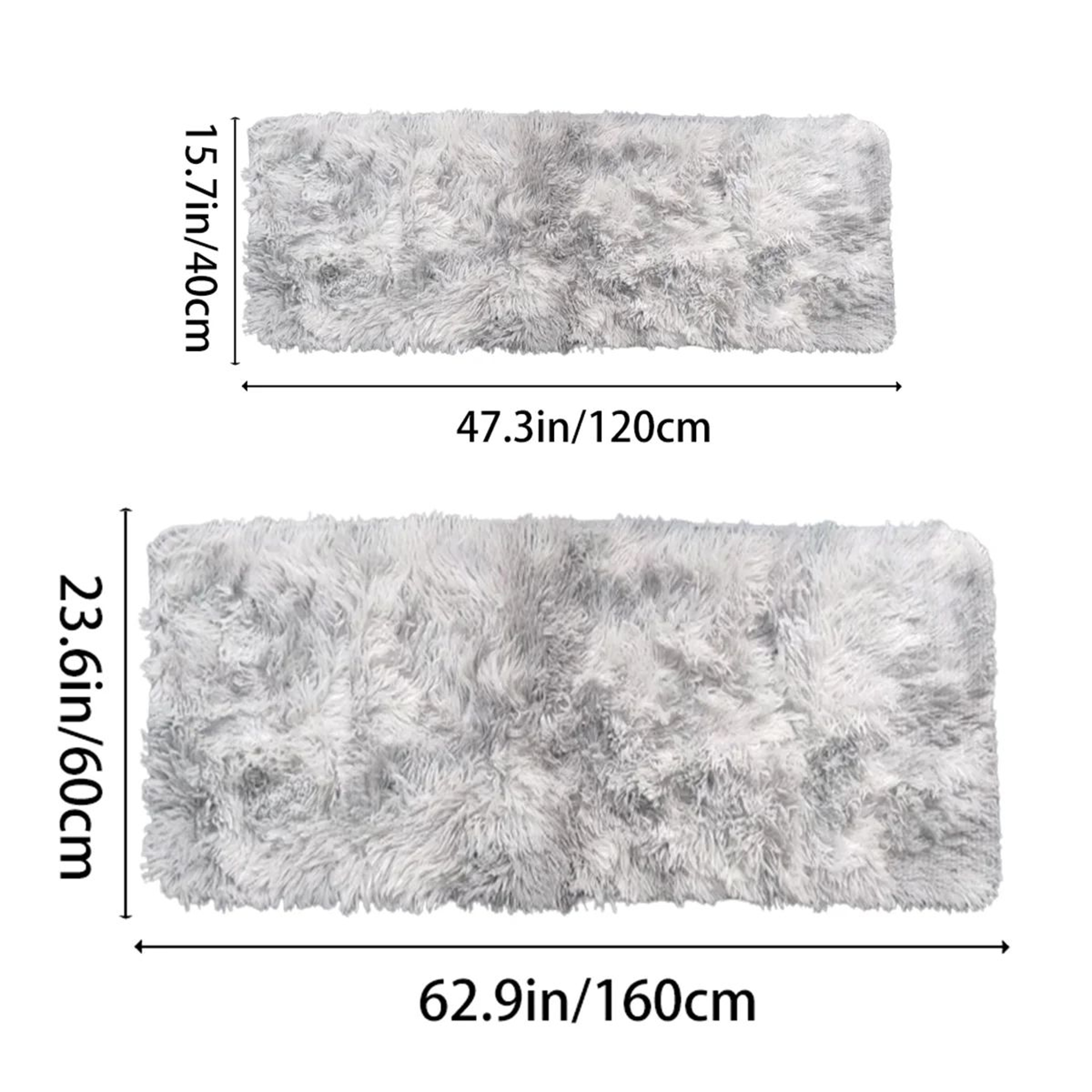 Cozy Tie Dye Fluffy Shag Area Rug For Bedroom And Living Room 1