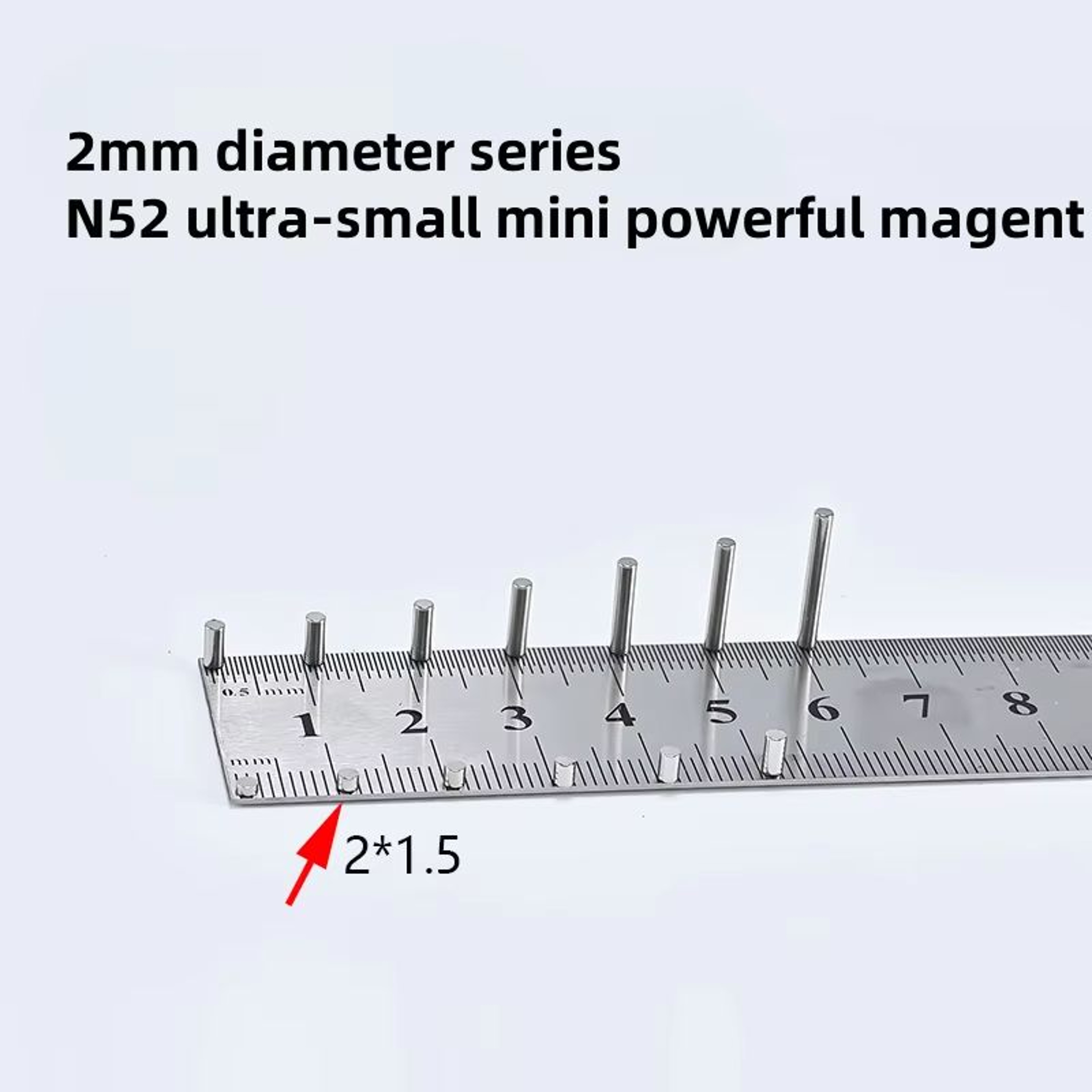 N52 Mini Neodymium Magnets Set  Strong Mini Magnets 2mm UltraPowerful Refrigerator  Craft Magnets 1 7