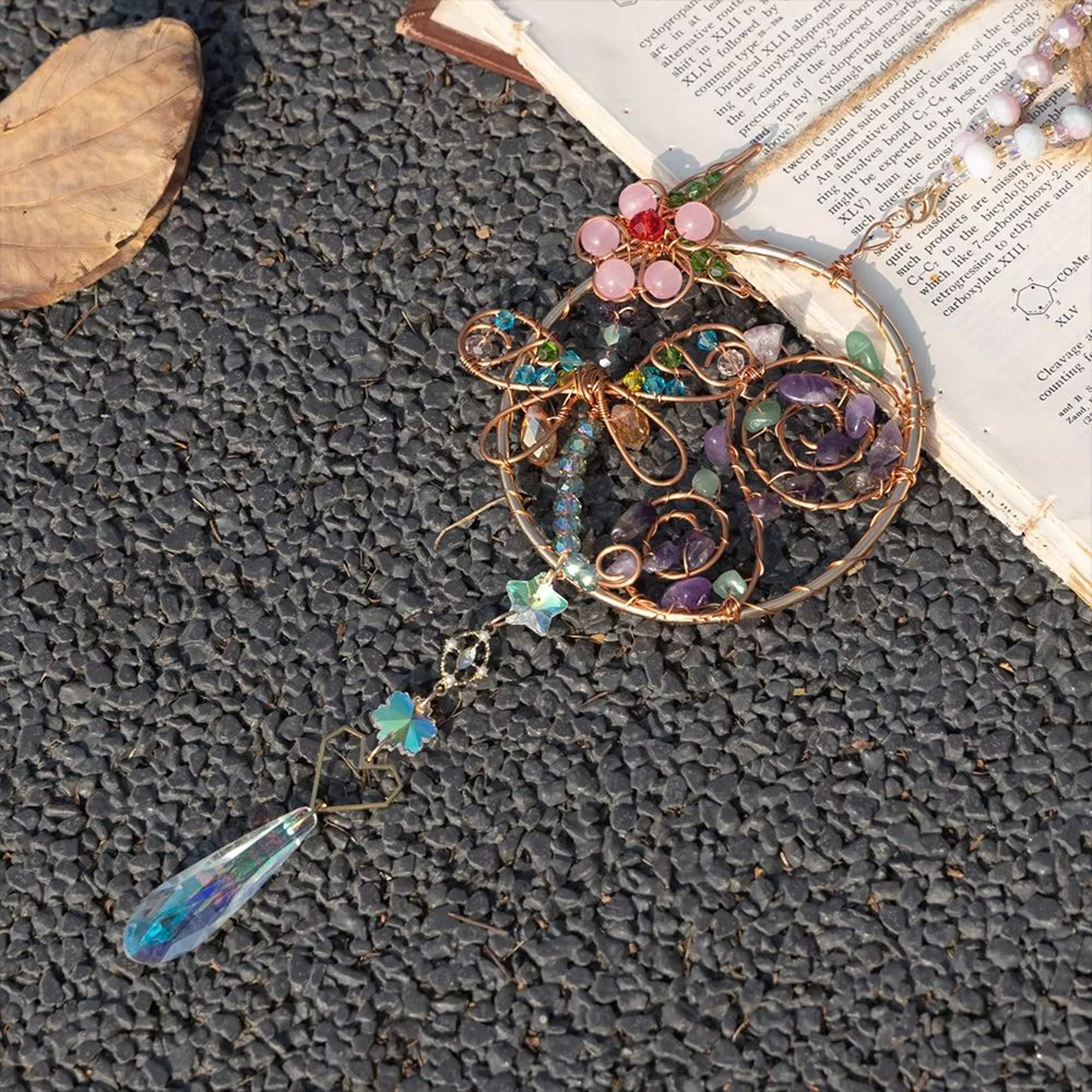 Crystal Sun Moon Wind Chime Suncatcher Prism Hanging Decor For Window And Garden 1