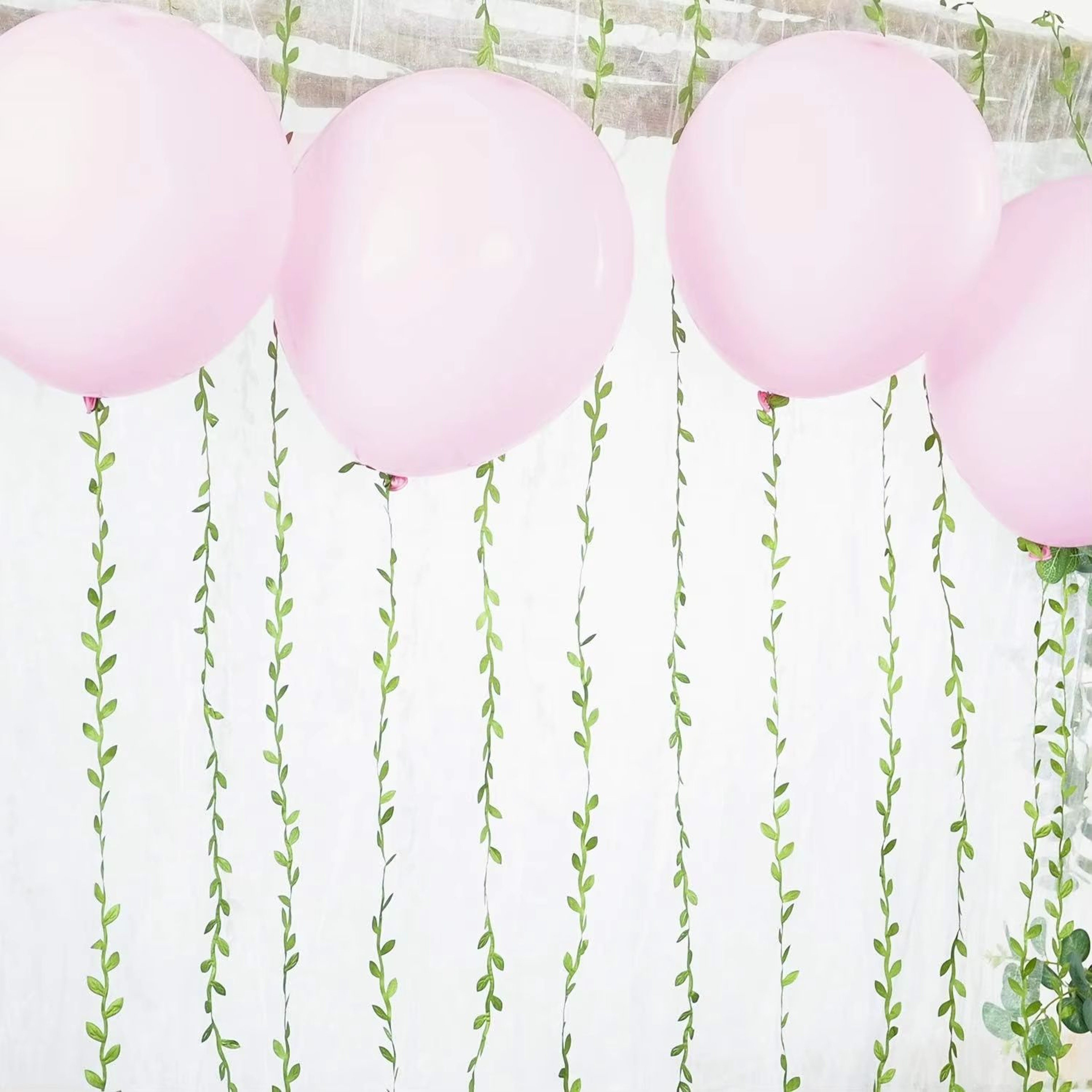Artificial Green Leaf Vine Ribbon For DIY Crafts Wedding  Home Decor 3