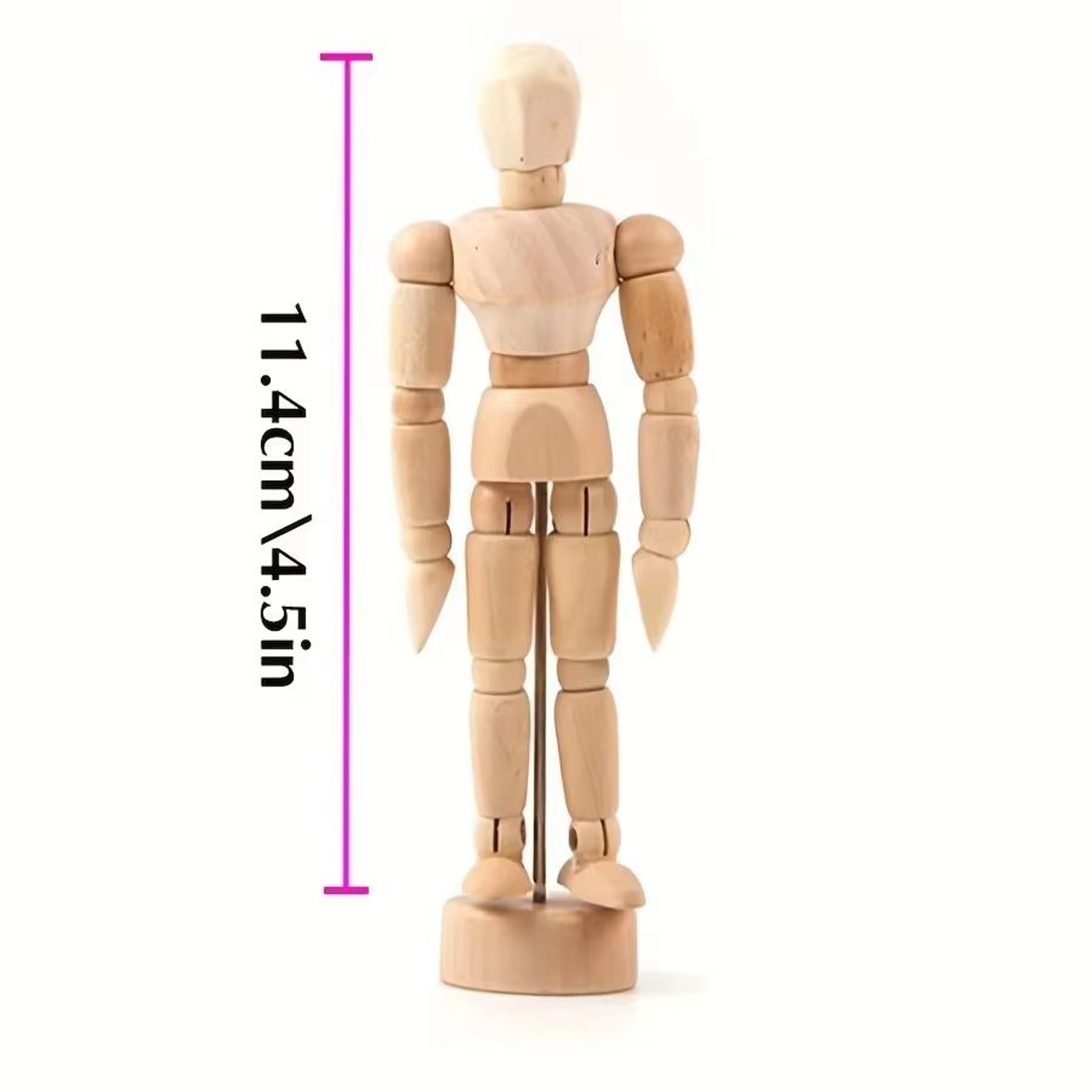 Poseable Wooden Artist Mannequin Movable Figure For Drawing And Decor 7