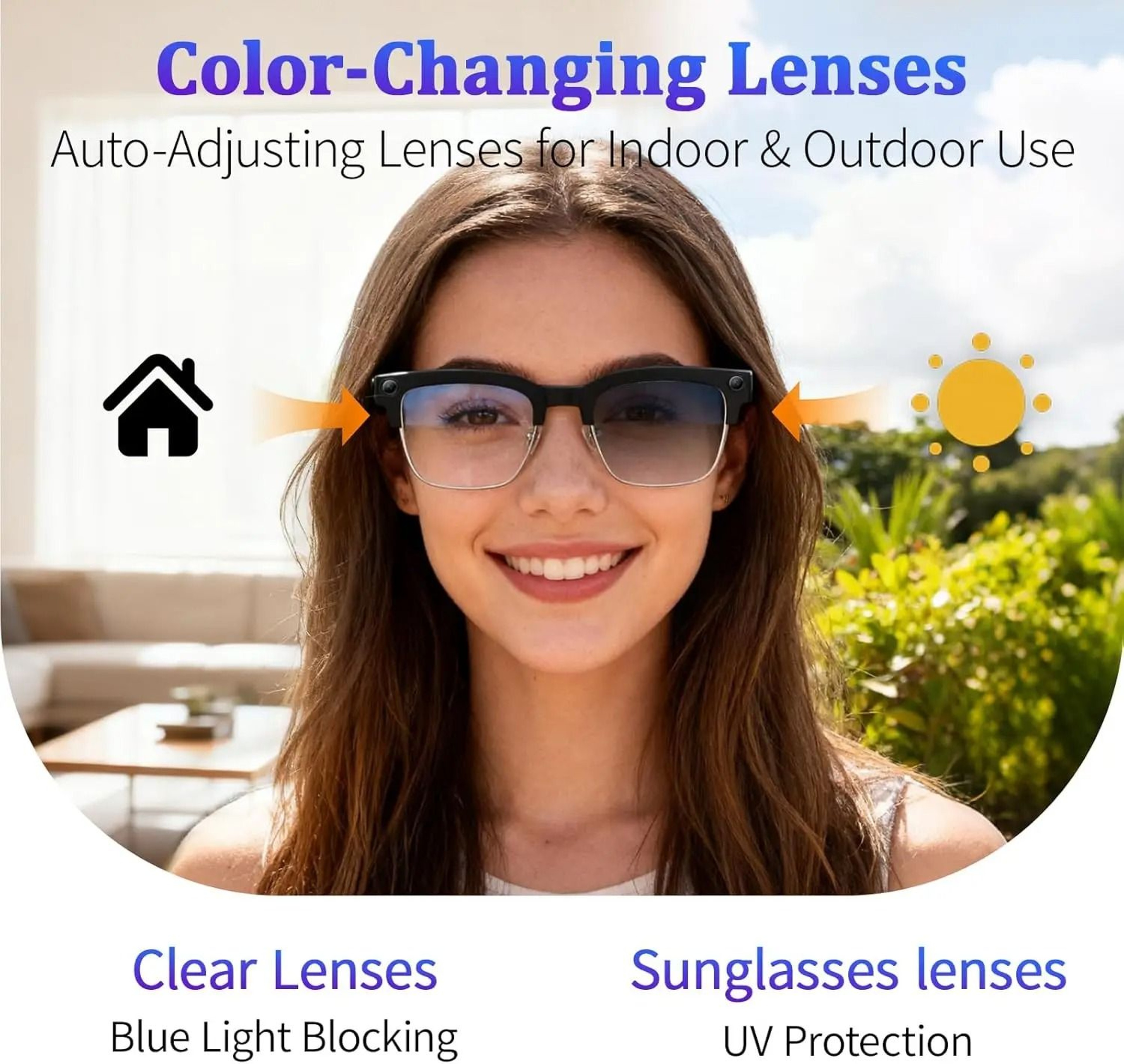 AI Smart Camera Glasses With HD Video Recording Bluetooth Calls And Voice Translation 5